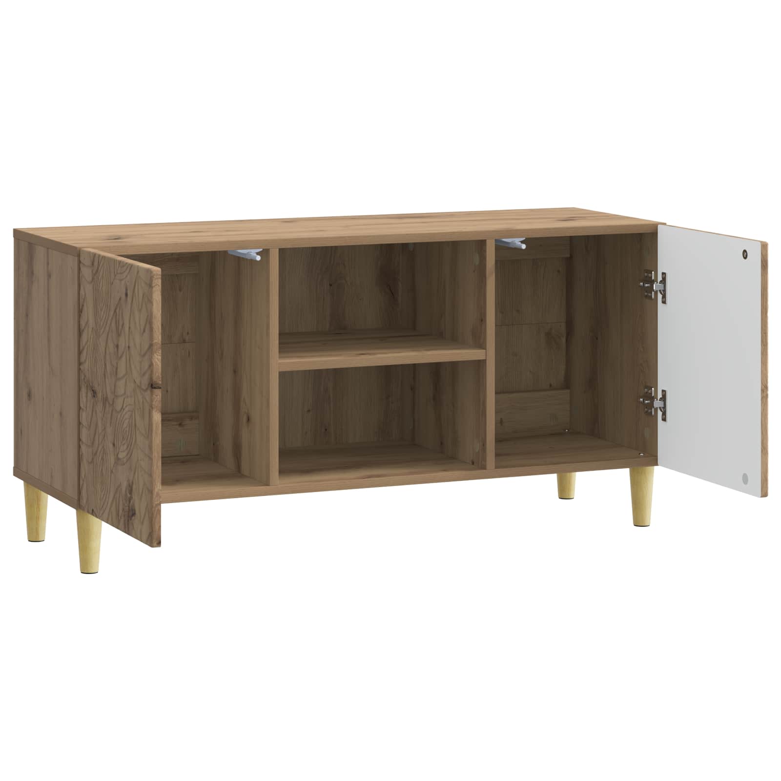 Meuble TV 102 x 34,5 x 50 cm Chêne artisanal Bois d'ingénierie - XIOS