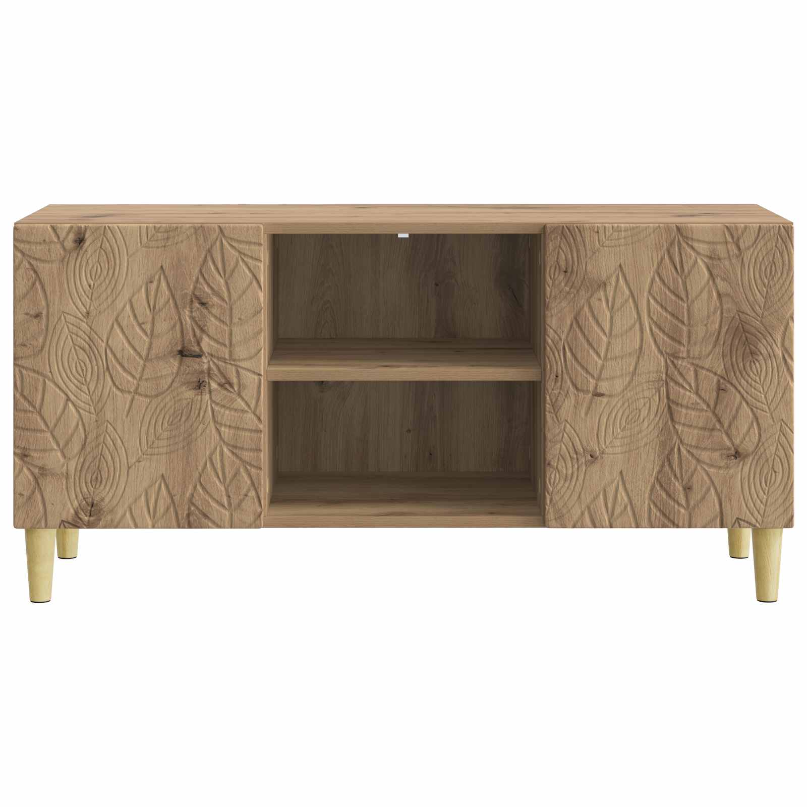 Meuble TV 102 x 34,5 x 50 cm Chêne artisanal Bois d'ingénierie - XIOS