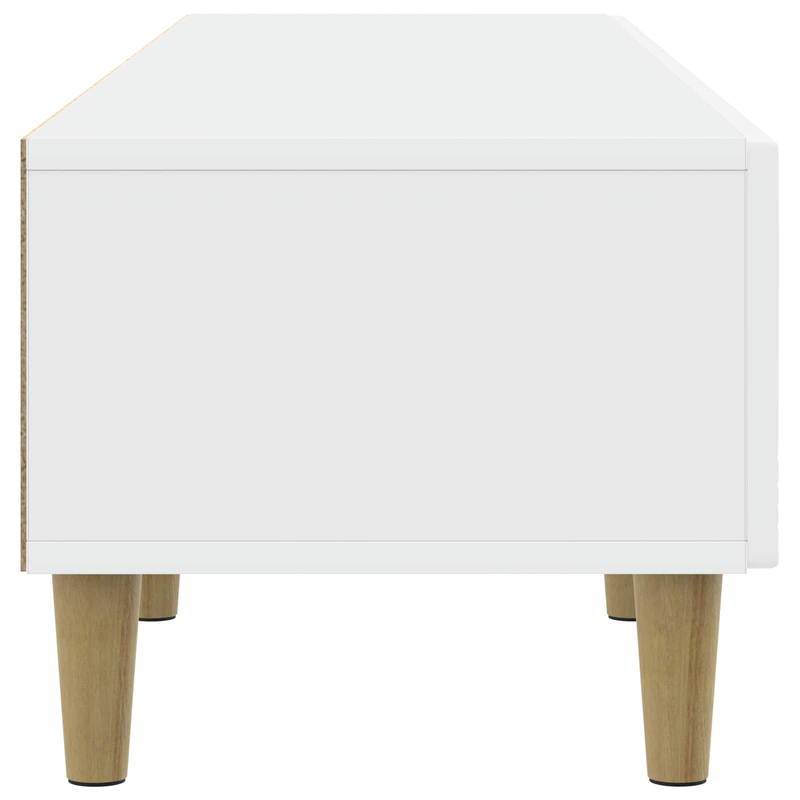 Meuble TV 147 x 34,5 x 30 cm Blanc Bois d'ingénierie - XIOS