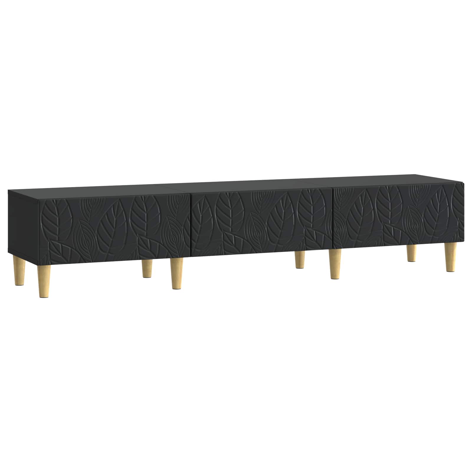 Meuble TV 147 x 34,5 x 30 cm Noir Bois d'ingénierie - XIOS