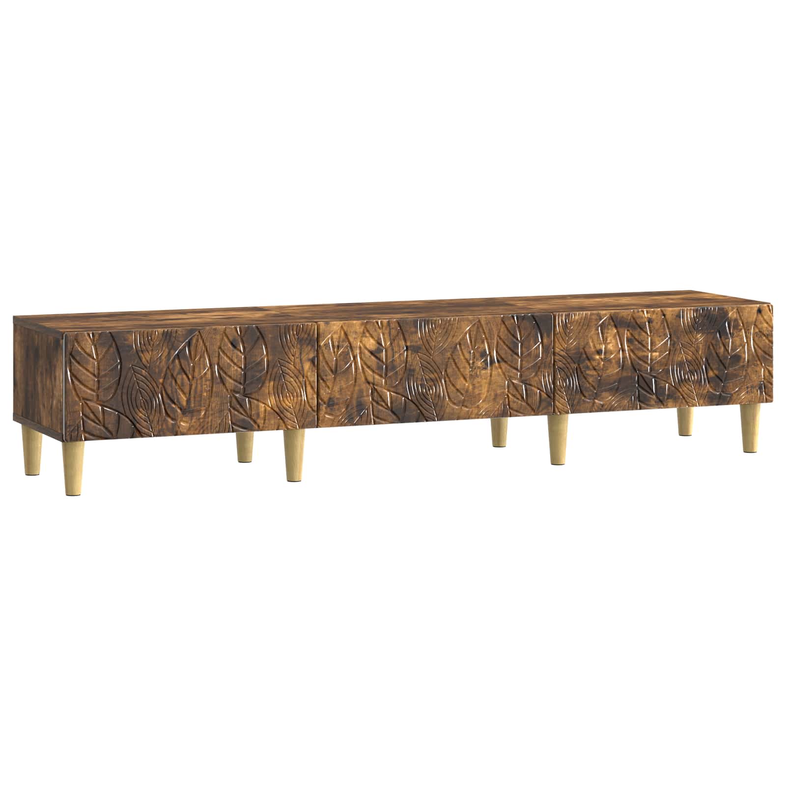 Meuble TV 147 x 34,5 x 30 cm Chêne fumé Bois d'ingénierie - XIOS