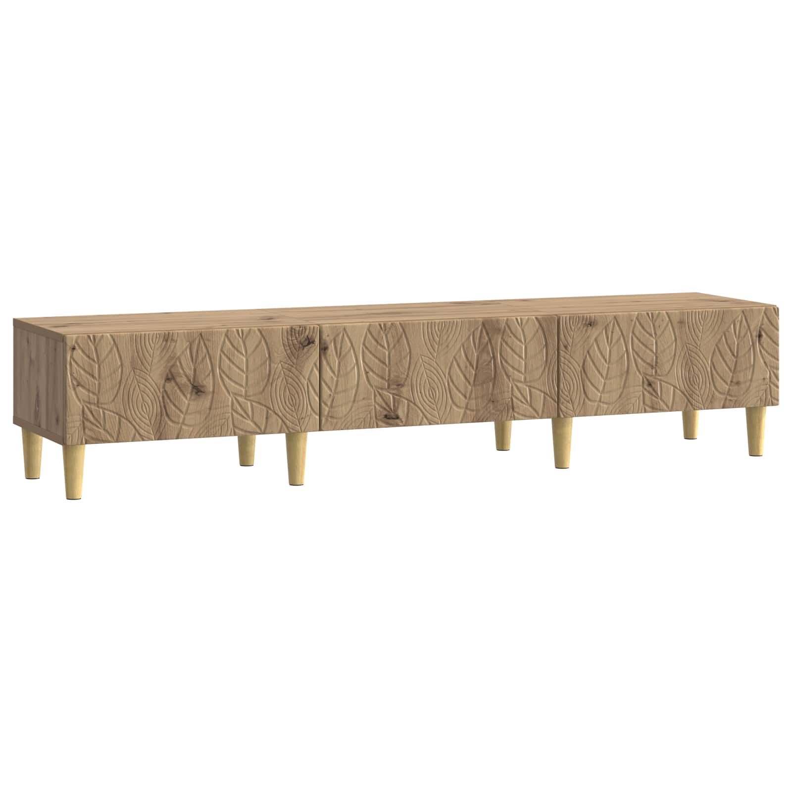 Meuble TV 147 x 34,5 x 30 cm Chêne artisanal Bois d'ingénierie - XIOS