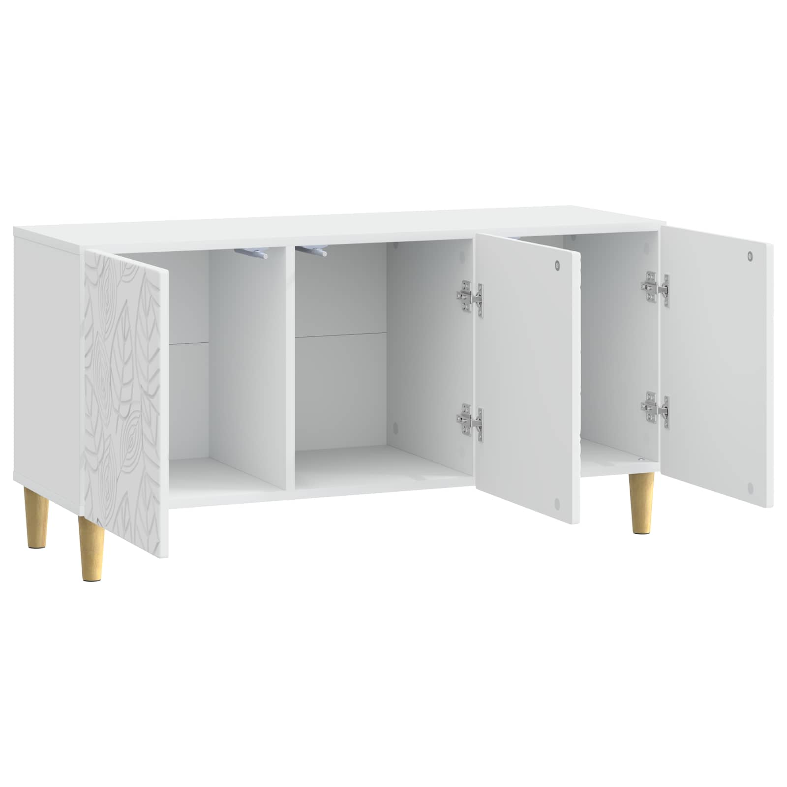 Meuble TV 99 x 34,5 x 50 cm Blanc Bois d'ingénierie - XIOS
