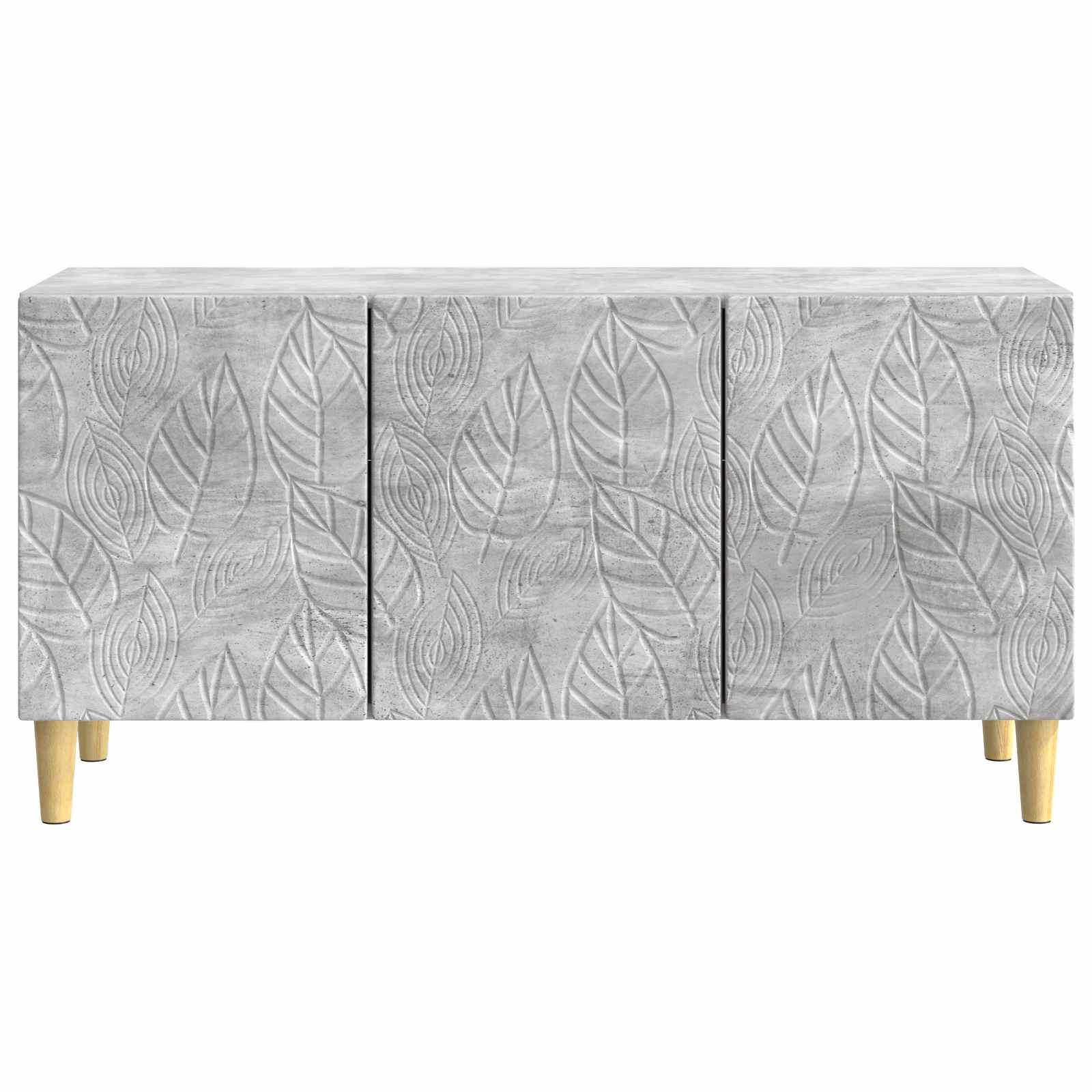 Meuble TV 99 x 34,5 x 50 cm Gris béton Bois d'ingénierie - XIOS