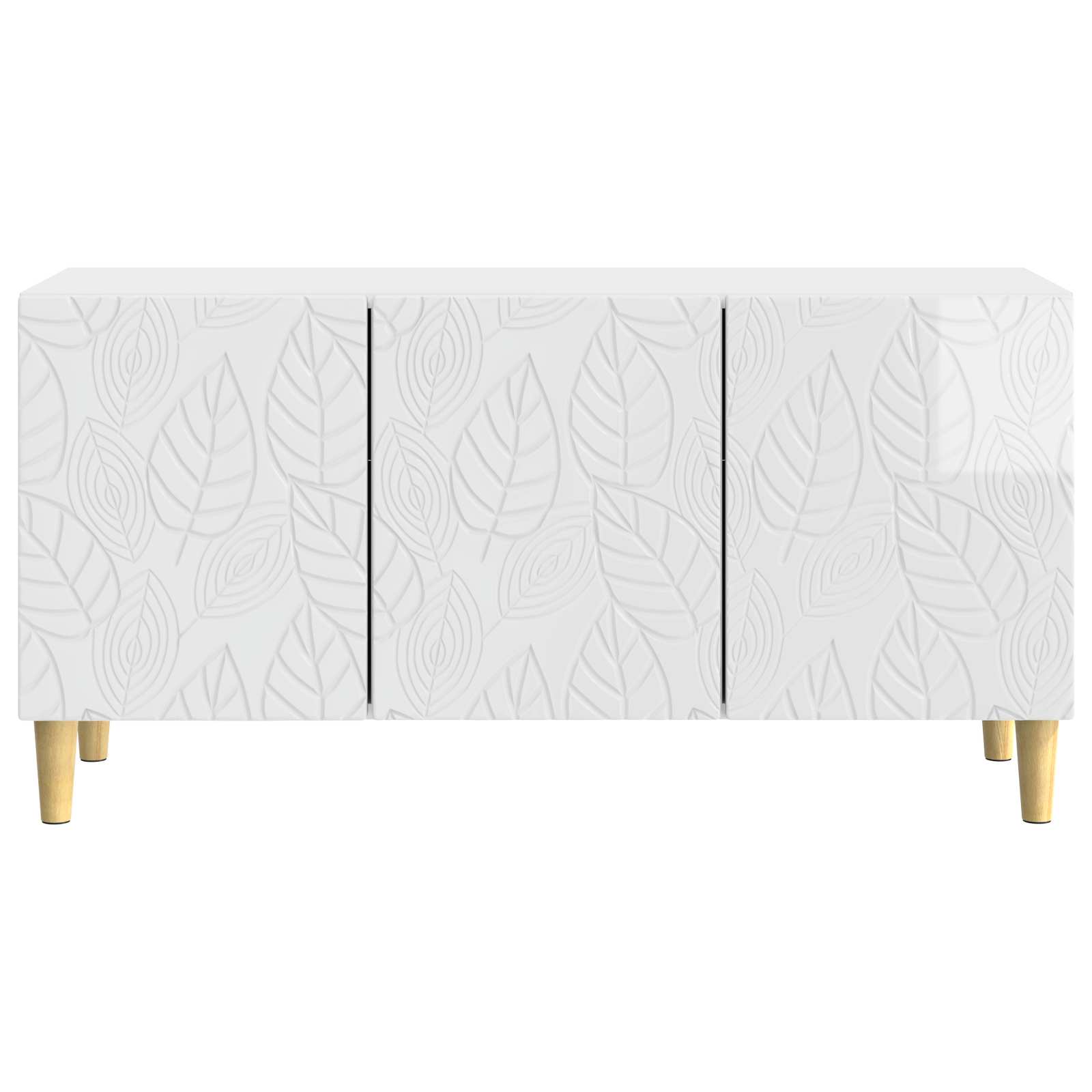 Meuble TV 99 x 34,5 x 50 cm Blanc brillant Bois d'ingénierie - XIOS