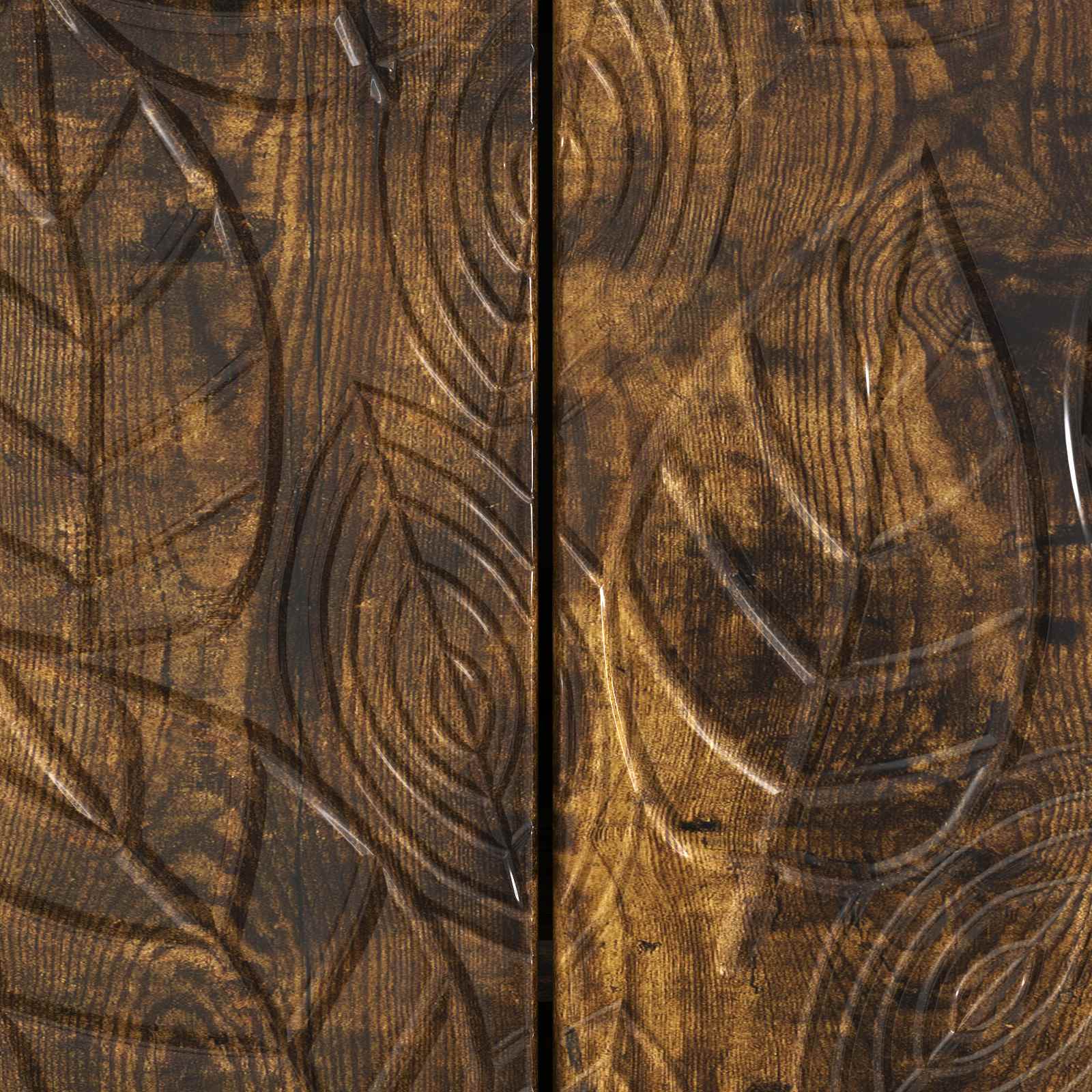 Meuble TV 99 x 34,5 x 50 cm Chêne fumé Bois d'ingénierie - XIOS