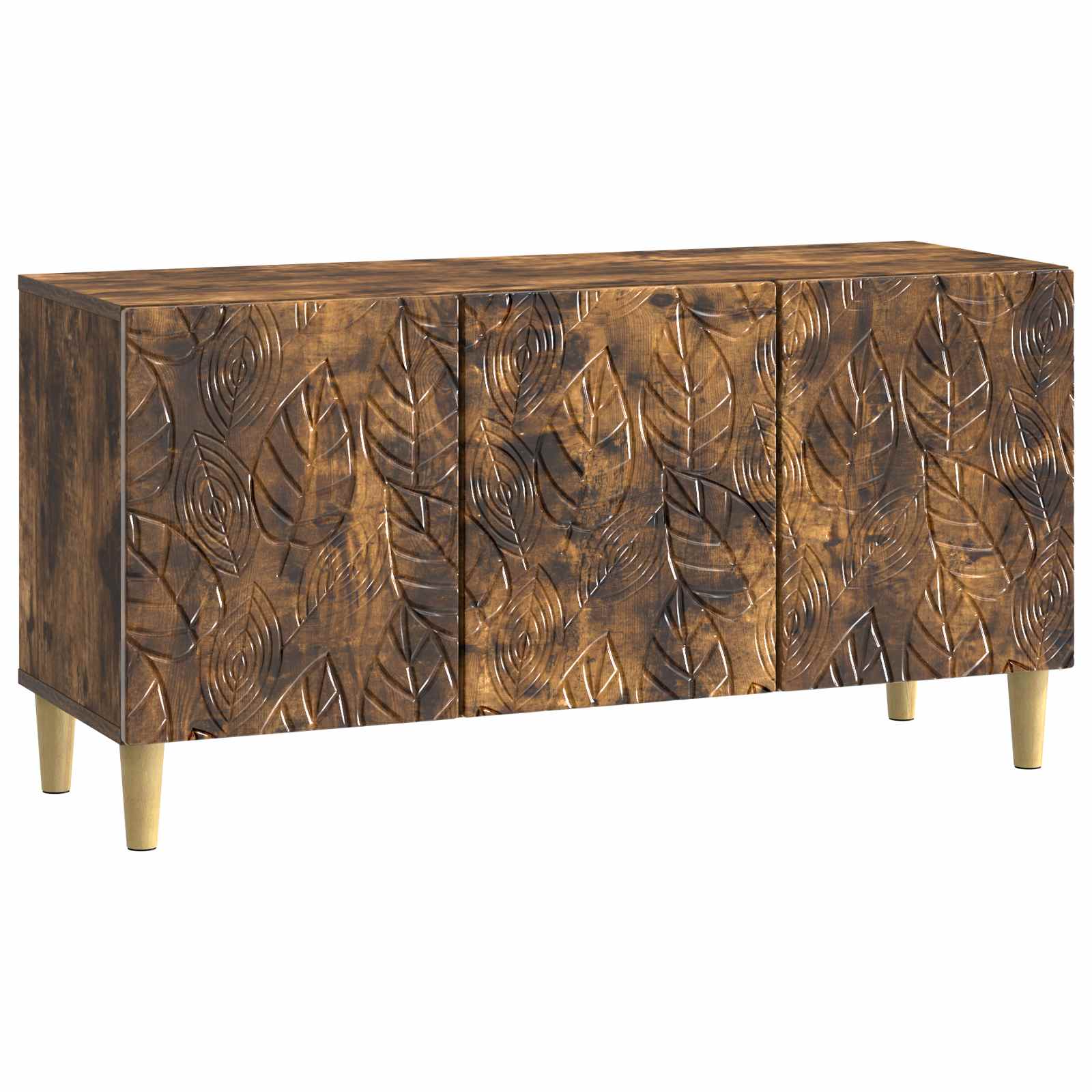 Meuble TV 99 x 34,5 x 50 cm Chêne fumé Bois d'ingénierie - XIOS