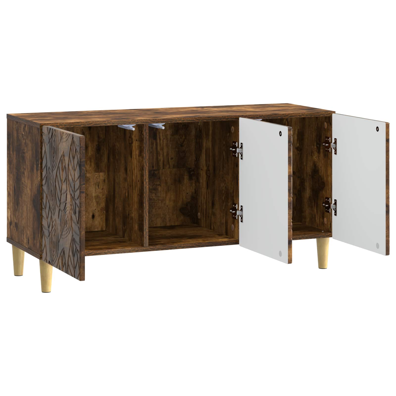 Meuble TV 99 x 34,5 x 50 cm Chêne fumé Bois d'ingénierie - XIOS