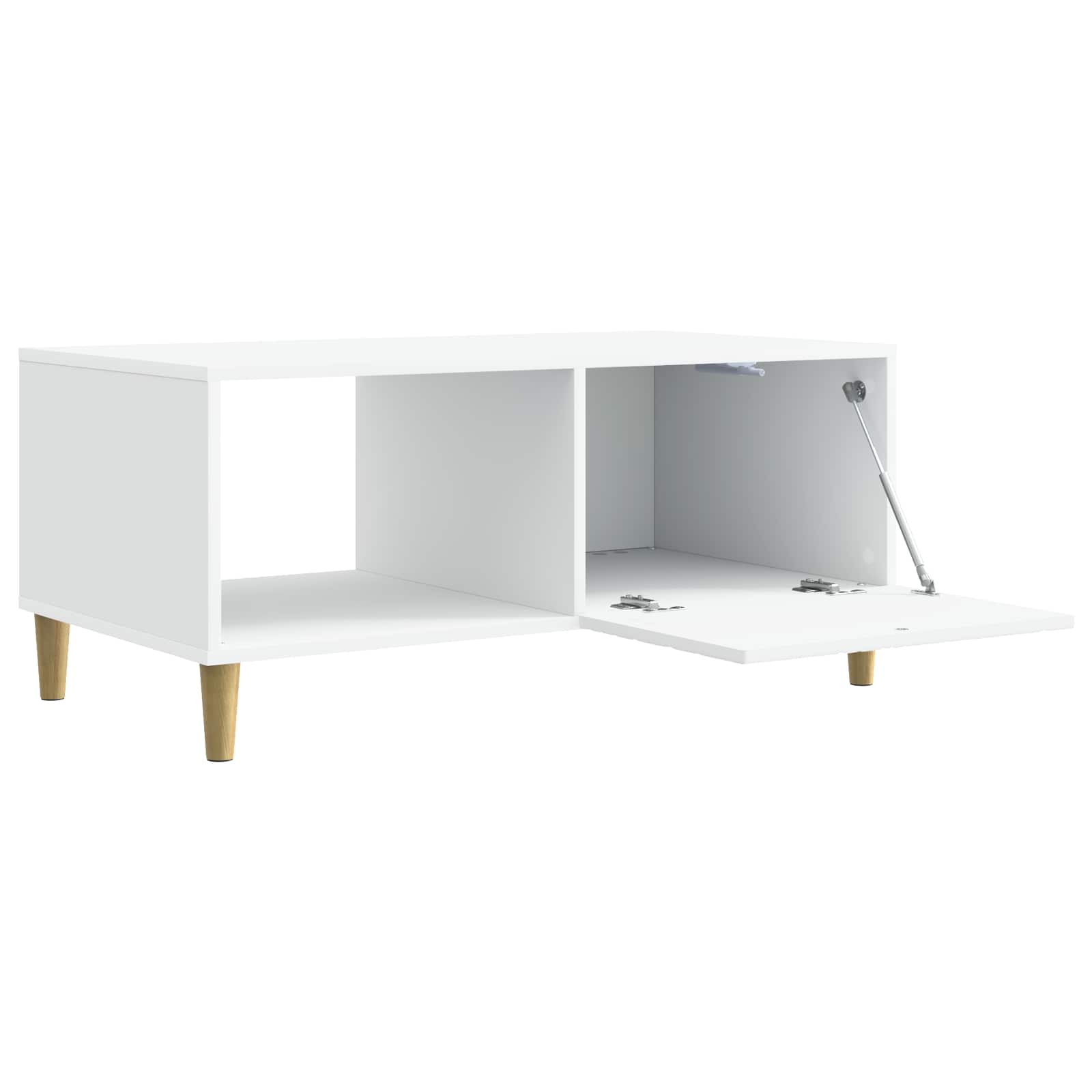 Table basse Blanc 90 x 50 x 40 cm Bois d'ingénierie - XIOS