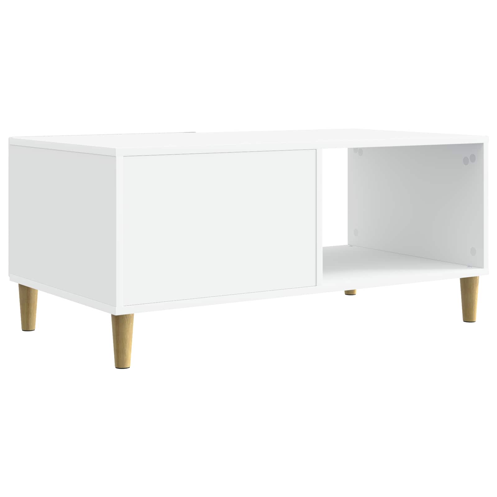 Table basse Blanc 90 x 50 x 40 cm Bois d'ingénierie - XIOS