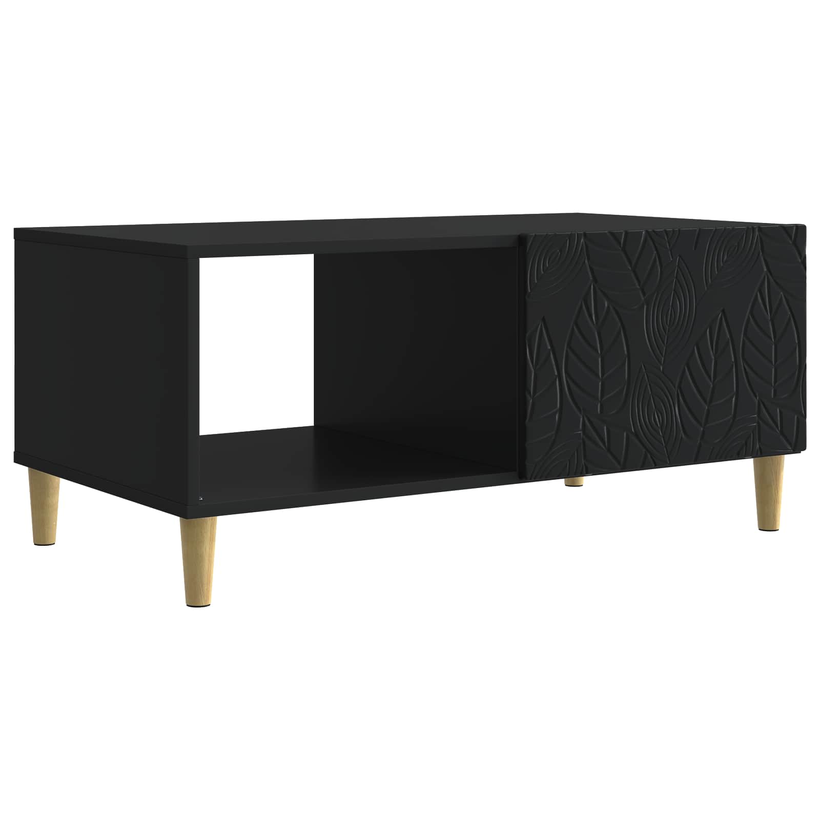 Table basse Noir 90 x 50 x 40 cm Bois d'ingénierie - XIOS