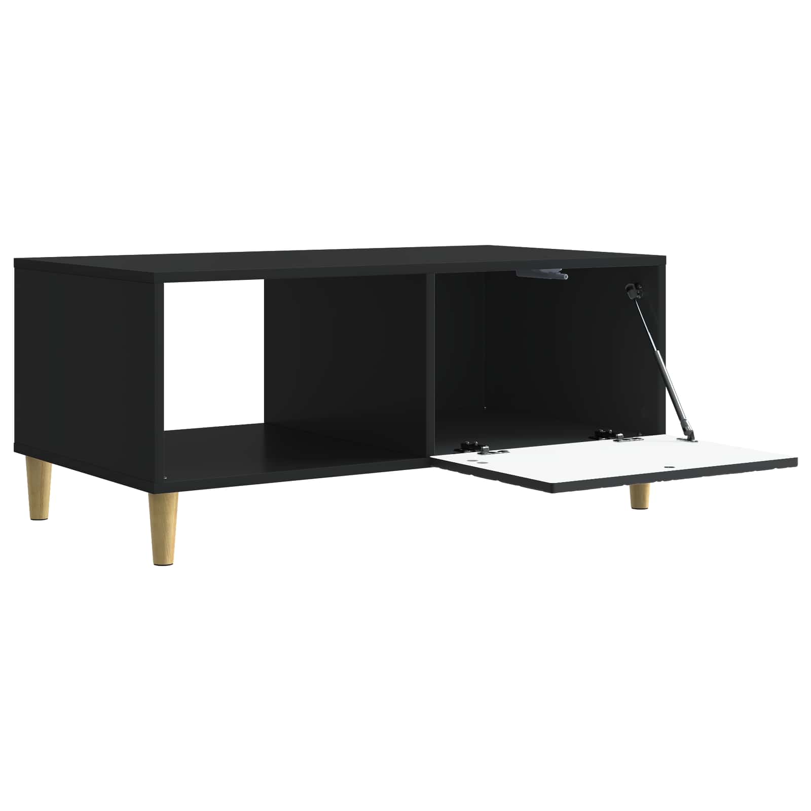 Table basse Noir 90 x 50 x 40 cm Bois d'ingénierie - XIOS