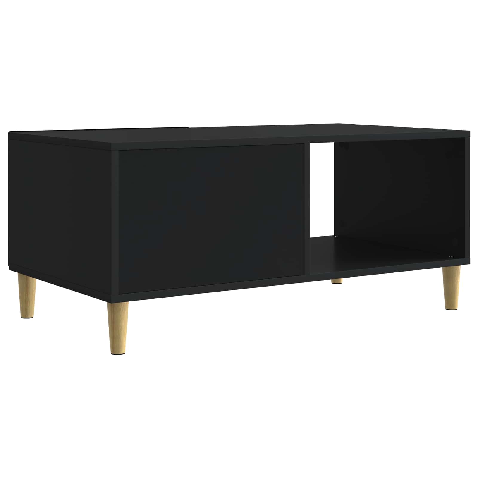 Table basse Noir 90 x 50 x 40 cm Bois d'ingénierie - XIOS
