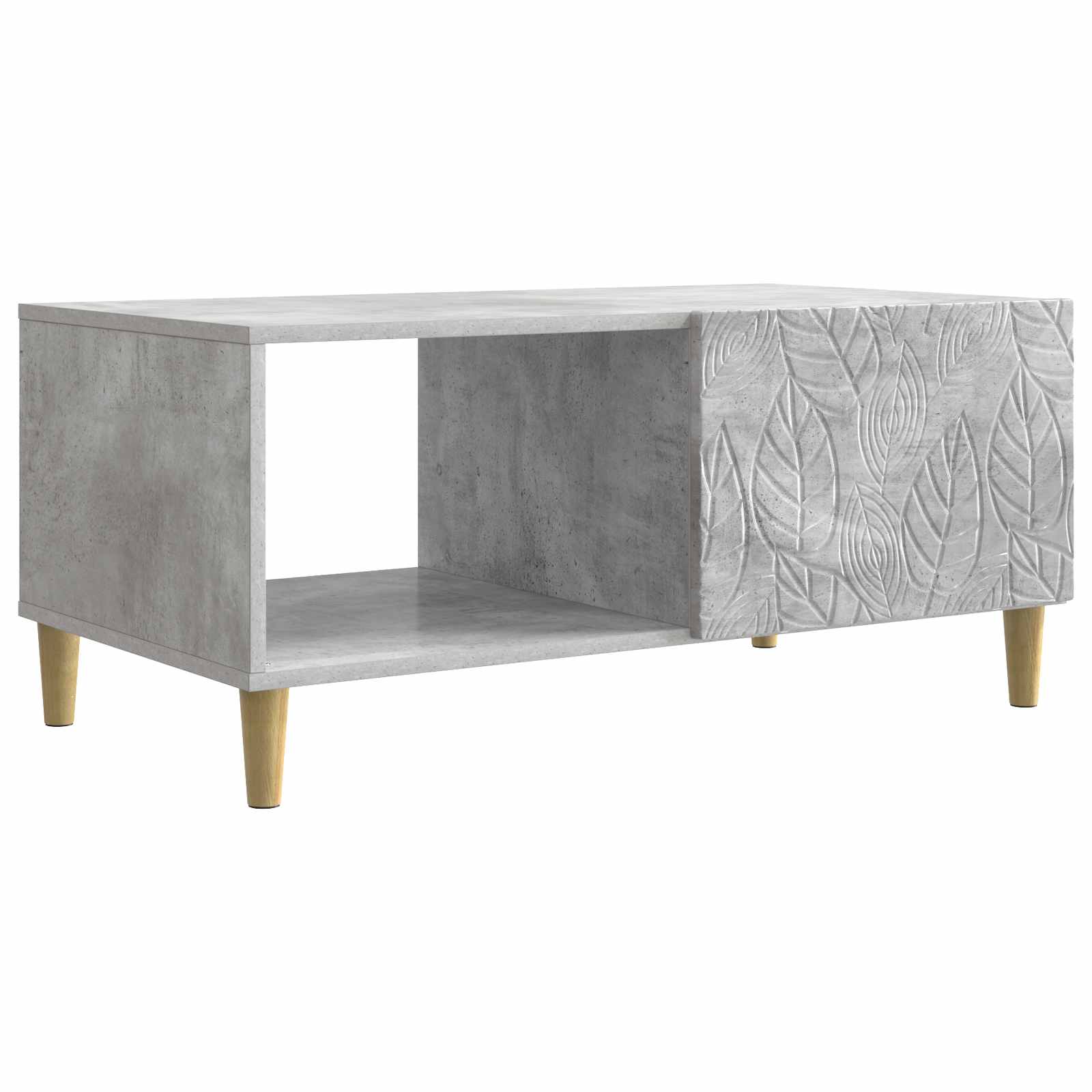 Table basse Gris béton 90 x 50 x 40 cm Bois d'ingénierie - XIOS