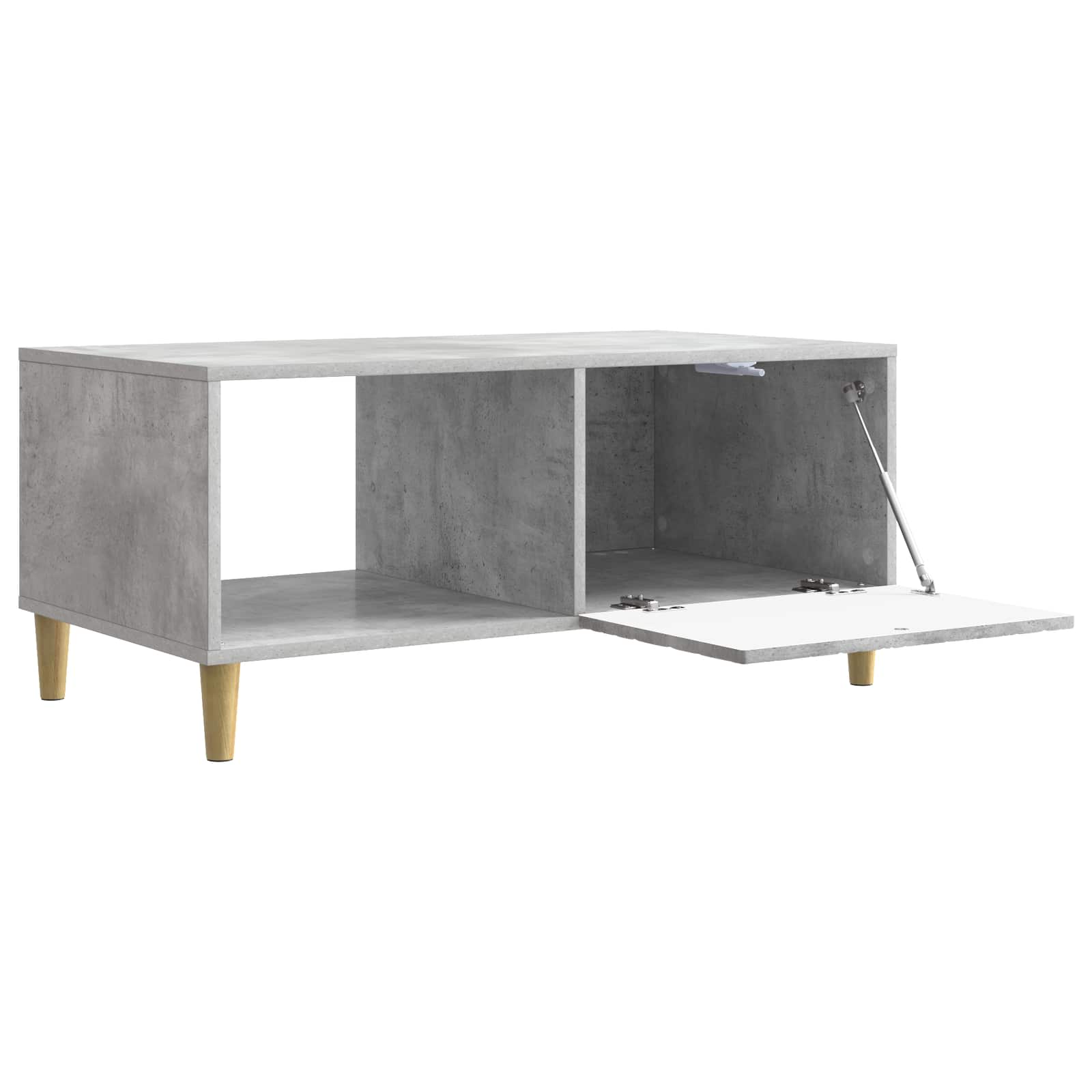 Table basse Gris béton 90 x 50 x 40 cm Bois d'ingénierie - XIOS