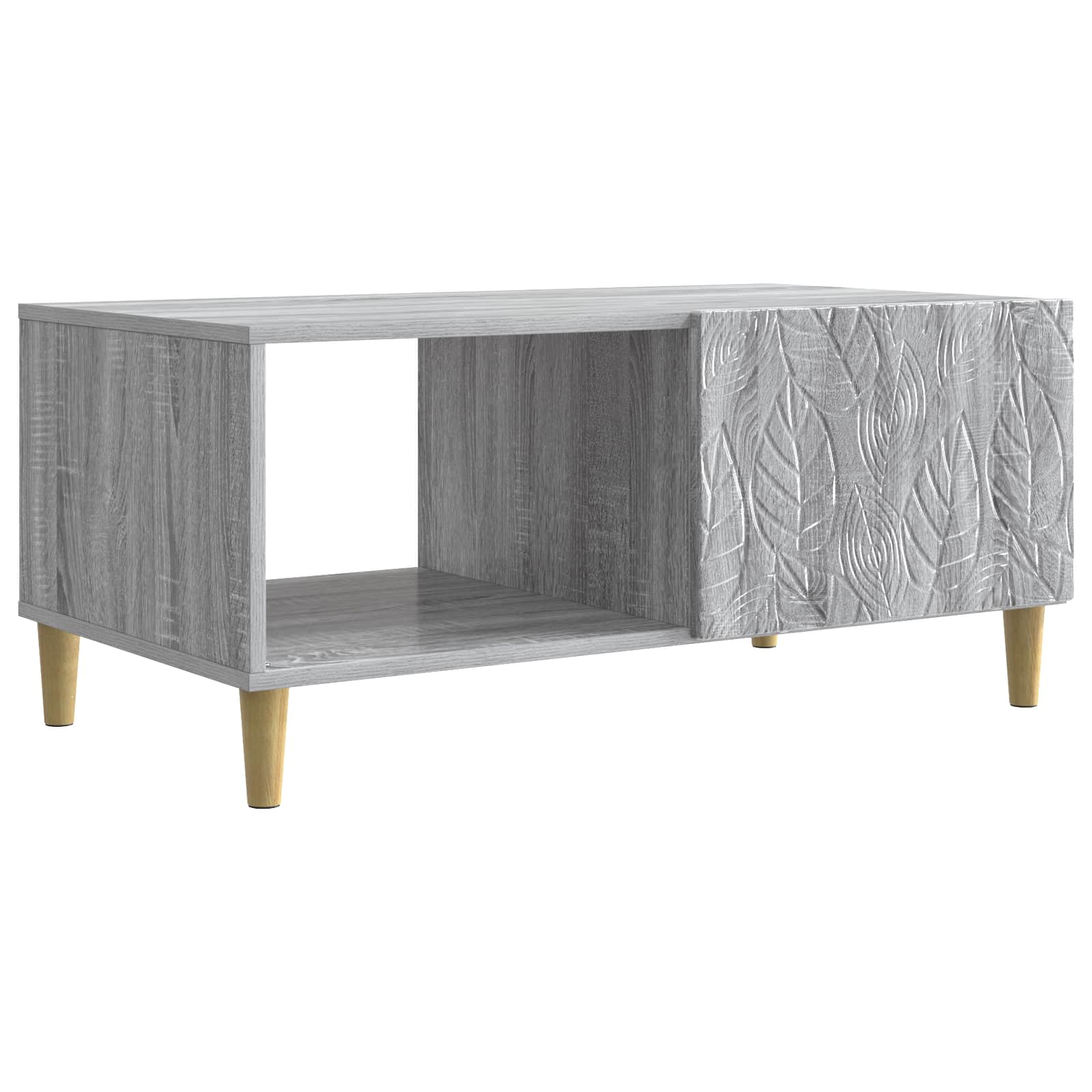 Table basse Sonoma gris 90 x 50 x 40 cm Bois d'ingénierie - XIOS