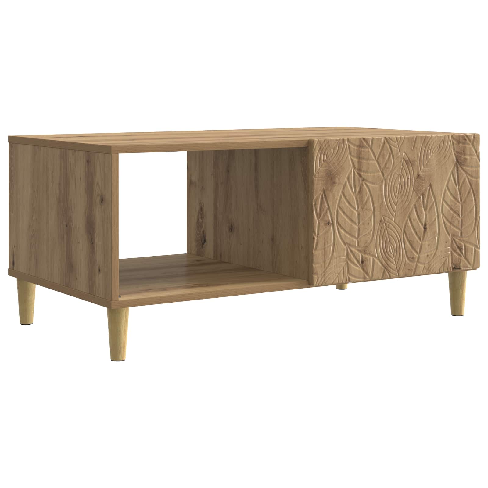 Table basse Chêne artisanal 90 x 50 x 40 cm Bois d'ingénierie - XIOS