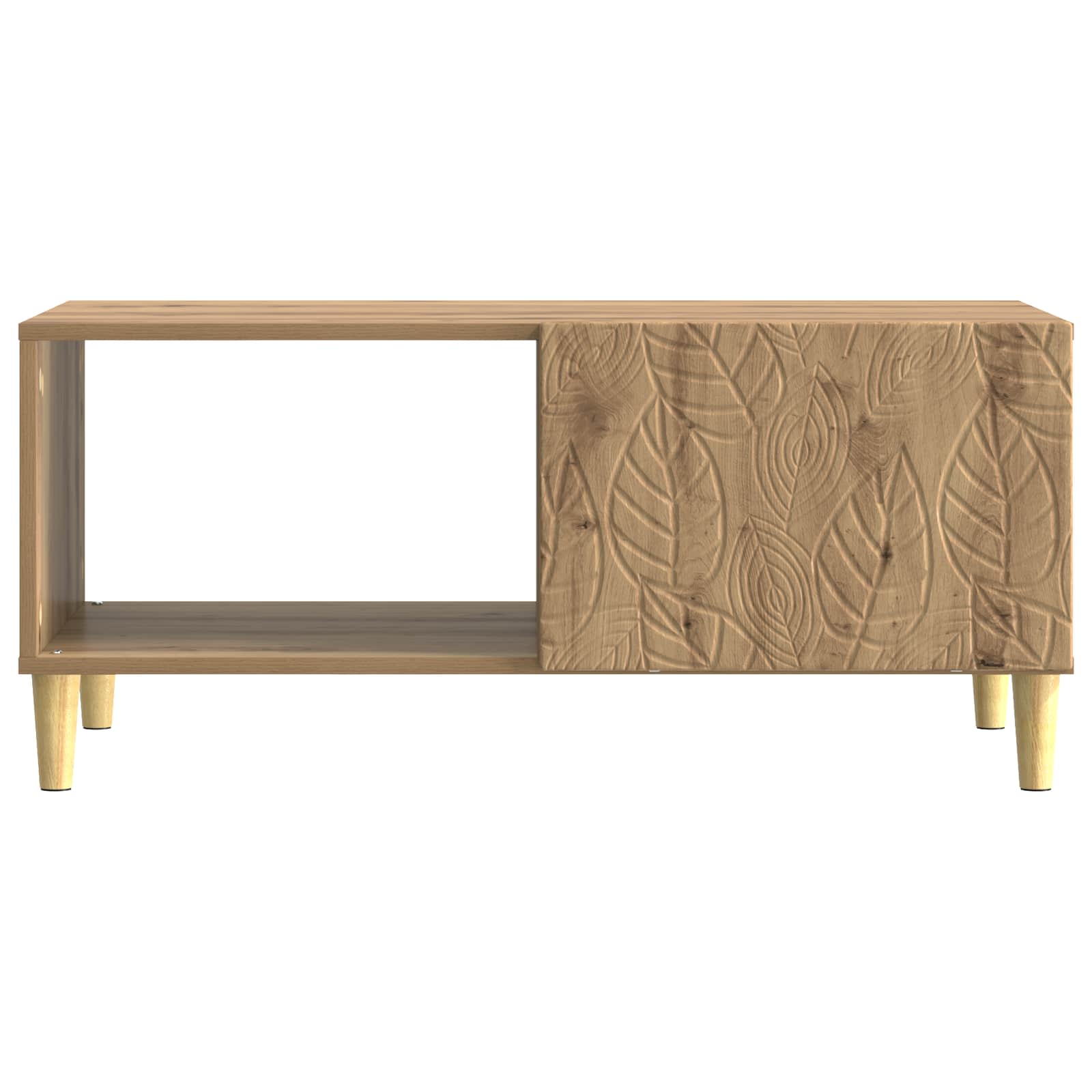 Table basse Chêne artisanal 90 x 50 x 40 cm Bois d'ingénierie - XIOS