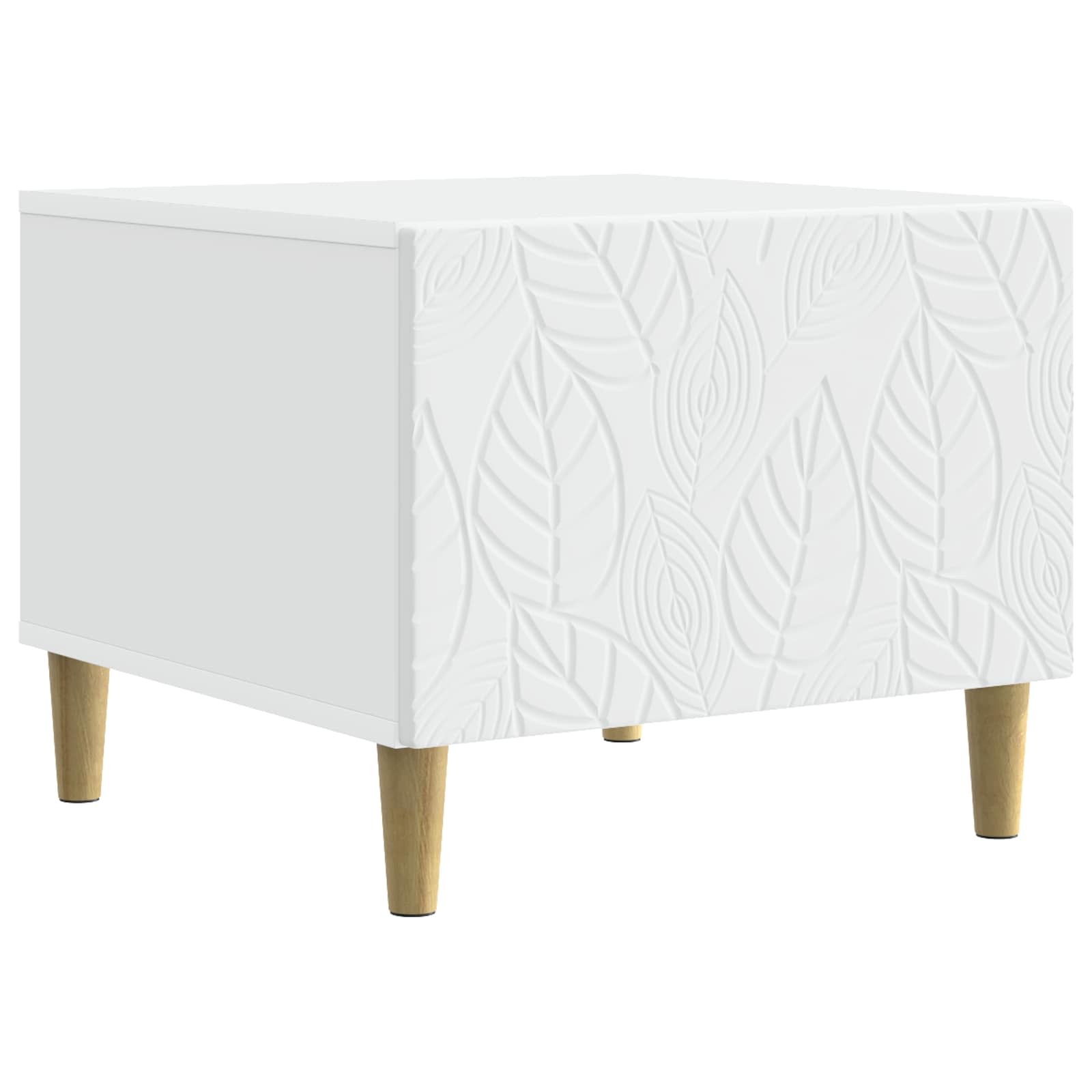 Table basse Blanc 50 x 49 x 40 cm Bois d'ingénierie - XIOS