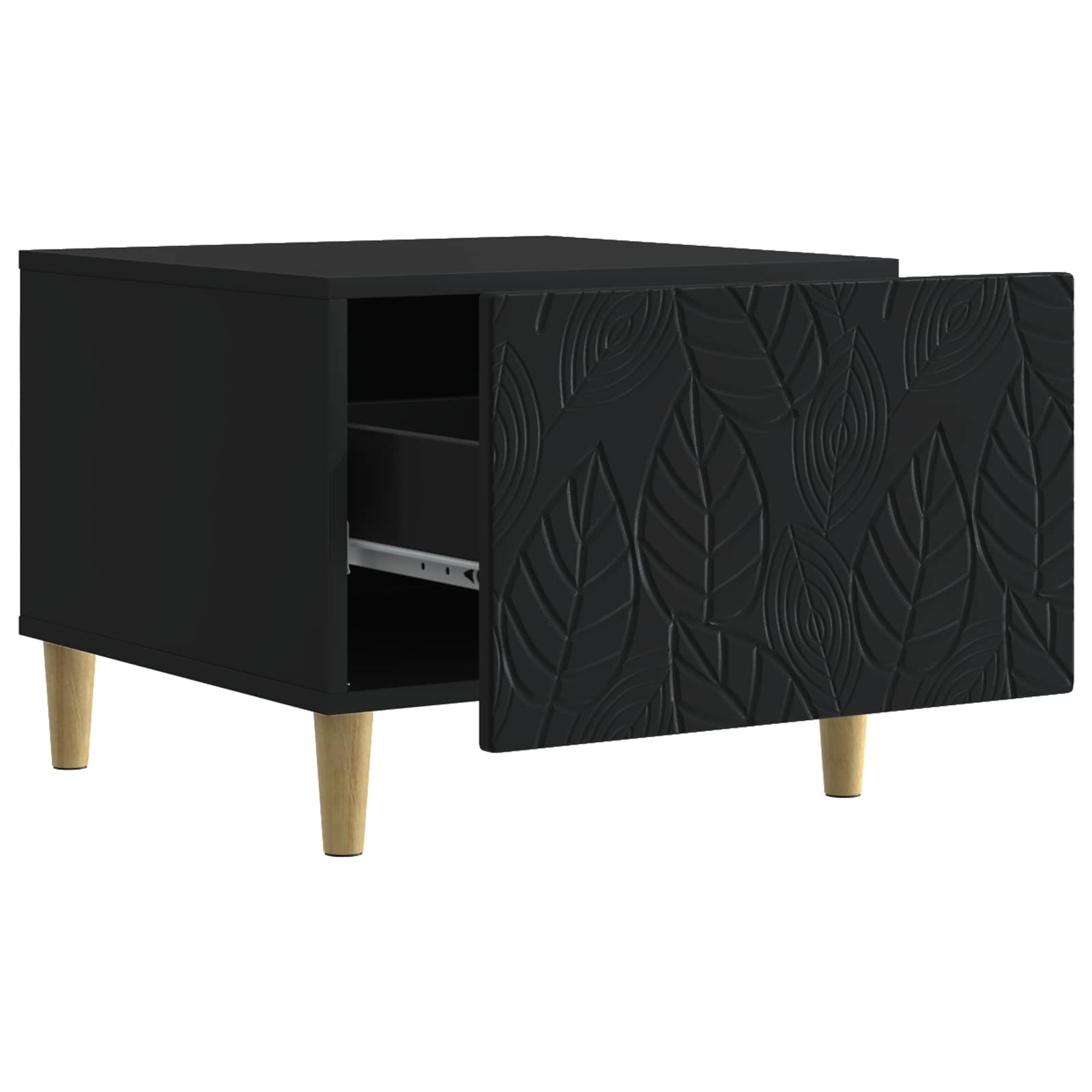 Table basse Noir 50 x 49 x 40 cm Bois d'ingénierie - XIOS