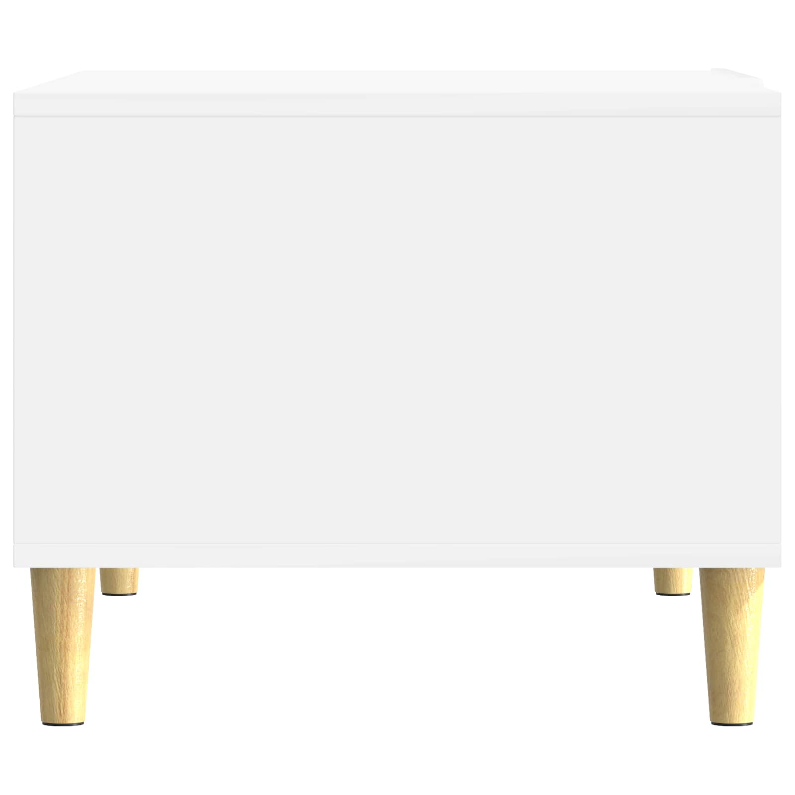 Table basse Blanc brillant 50 x 49 x 40 cm Bois d'ingénierie - XIOS