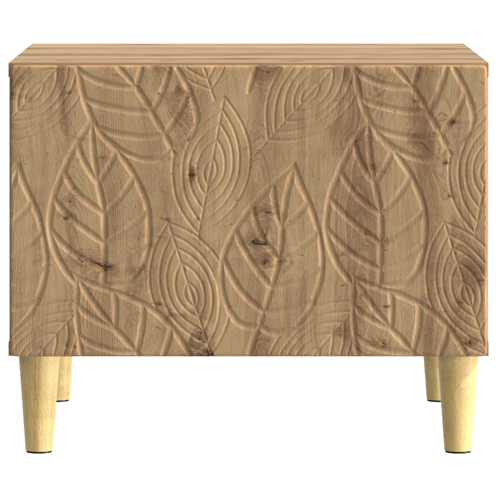 Table basse Chêne artisanal 50 x 49 x 40 cm Bois d'ingénierie - XIOS