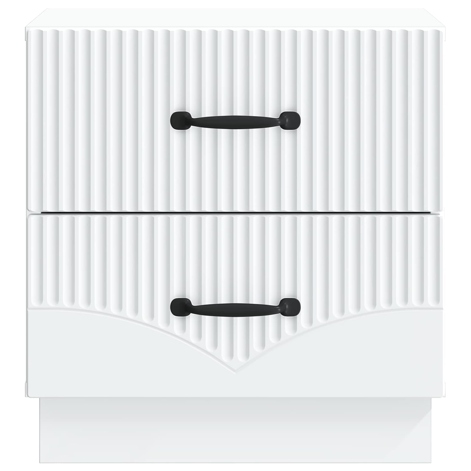Cabinet de chevet avec tiroir 2 pcs Blanc 43 x 34,5 x 44,5 cm - XIOS