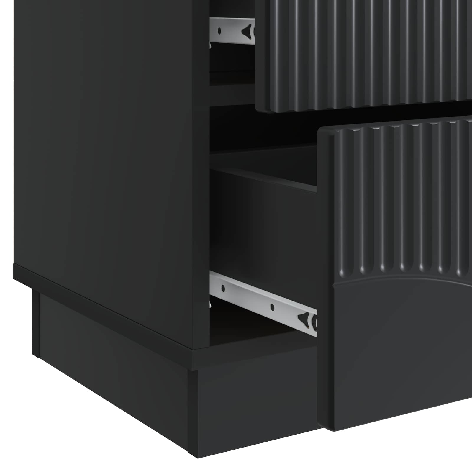 Cabinet de chevet Noir 43 x 34,5 x 44,5 cm Bois d'ingénierie - XIOS