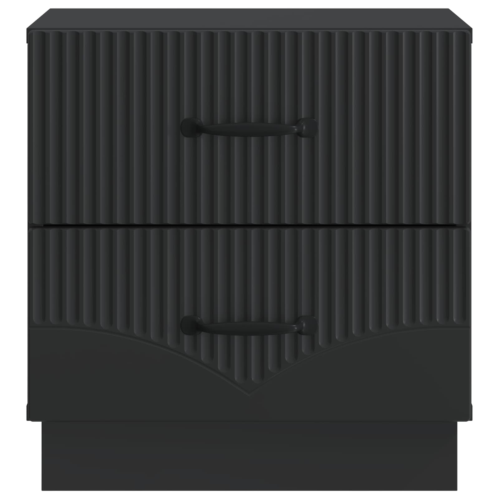 Cabinet de chevet avec tiroir 2 pcs Noir 43 x 34,5 x 44,5 cm - XIOS