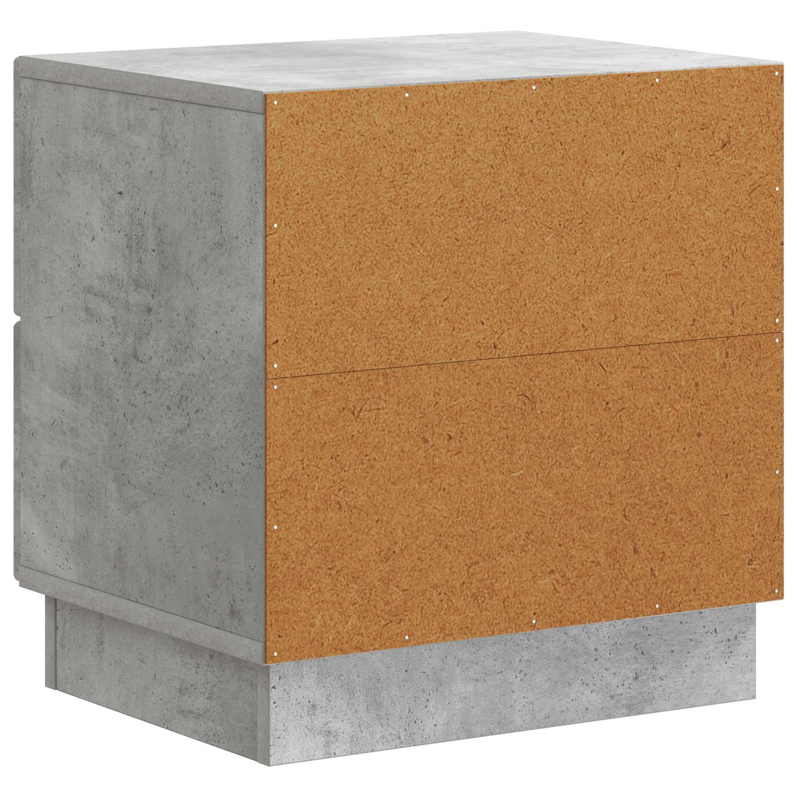 Cabinet de chevet 2 pcs Gris béton 43 x 34,5 x 44,5 cm - XIOS