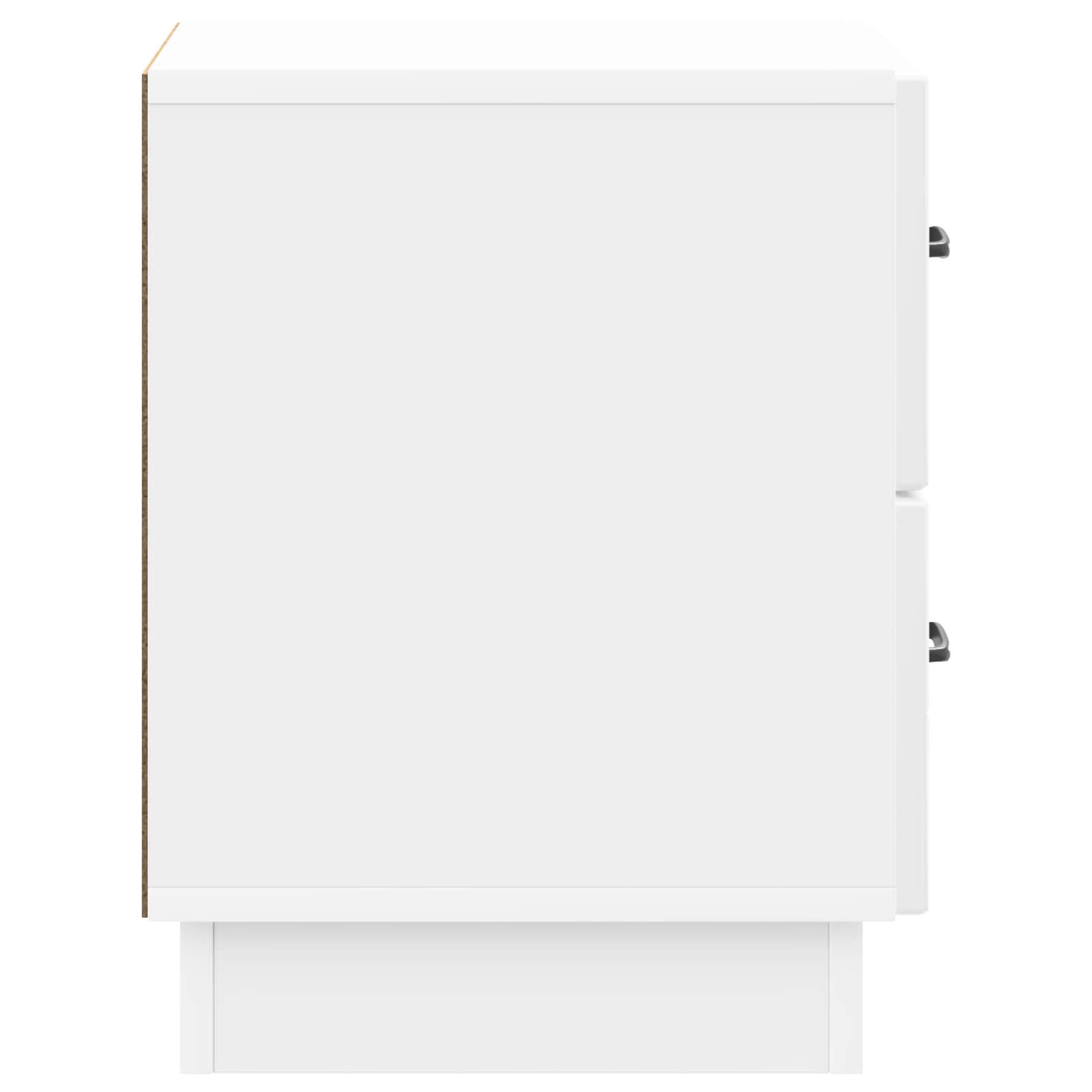 Cabinet de chevet 2 pcs Blanc brillant 43 x 34,5 x 44,5 cm - XIOS