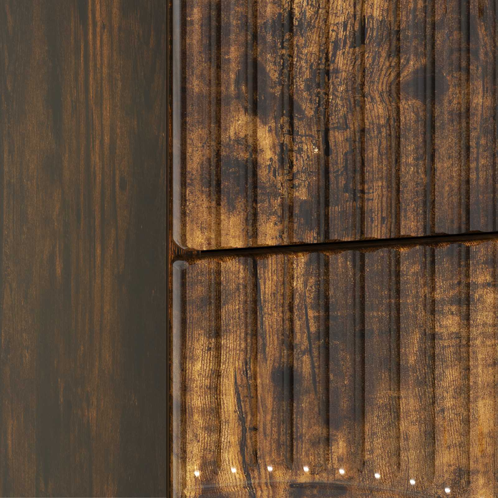 Cabinet de chevet avec tiroir Chêne fumé 43 x 34,5 x 44,5 cm - XIOS