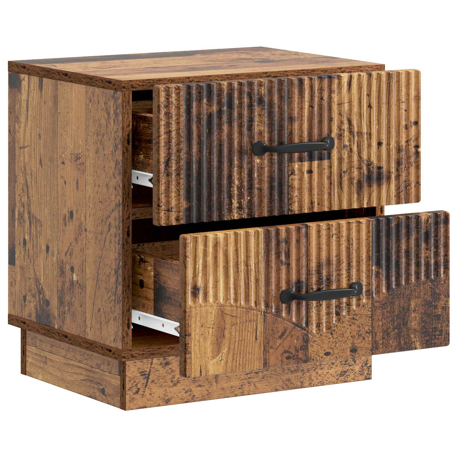 Cabinet de chevet 2 pcs Bois ancien 43 x 34,5 x 44,5 cm - XIOS