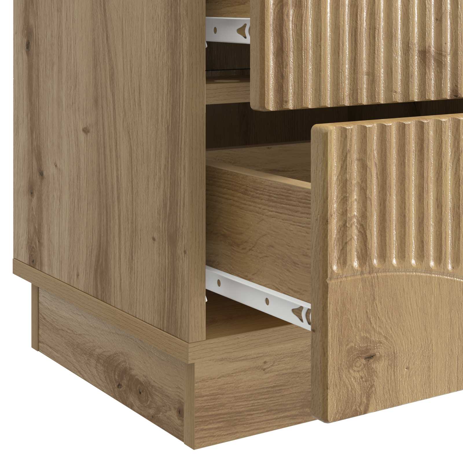 Cabinet de chevet 2 pcs Chêne artisanal 43 x 34,5 x 44,5 cm - XIOS