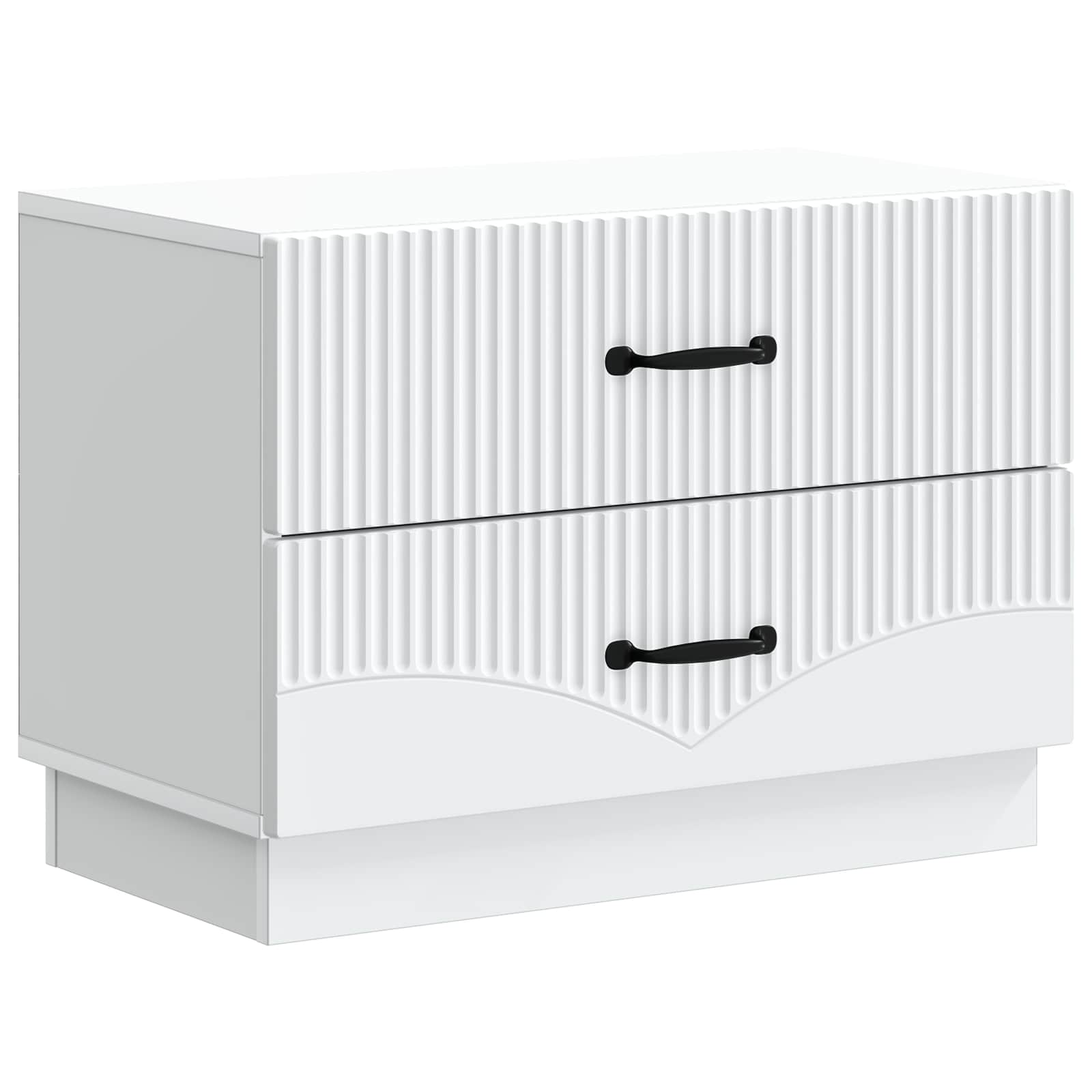 Cabinet de chevet Blanc 62 x 34,5 x 44,5 cm Bois d'ingénierie - XIOS