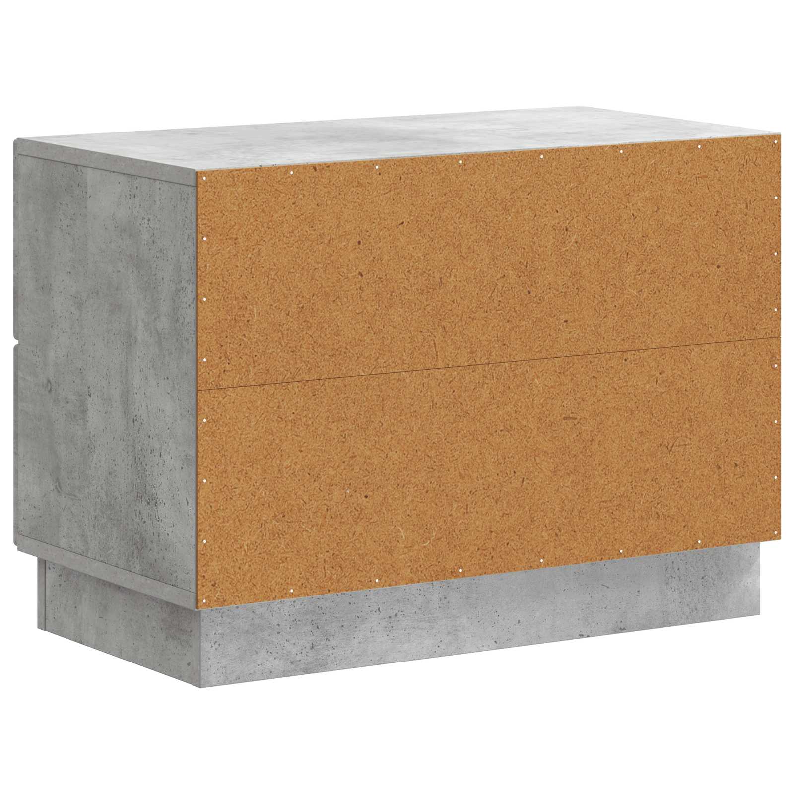 Cabinet de chevet avec tiroir Gris béton 62 x 34,5 x 44,5 cm - XIOS