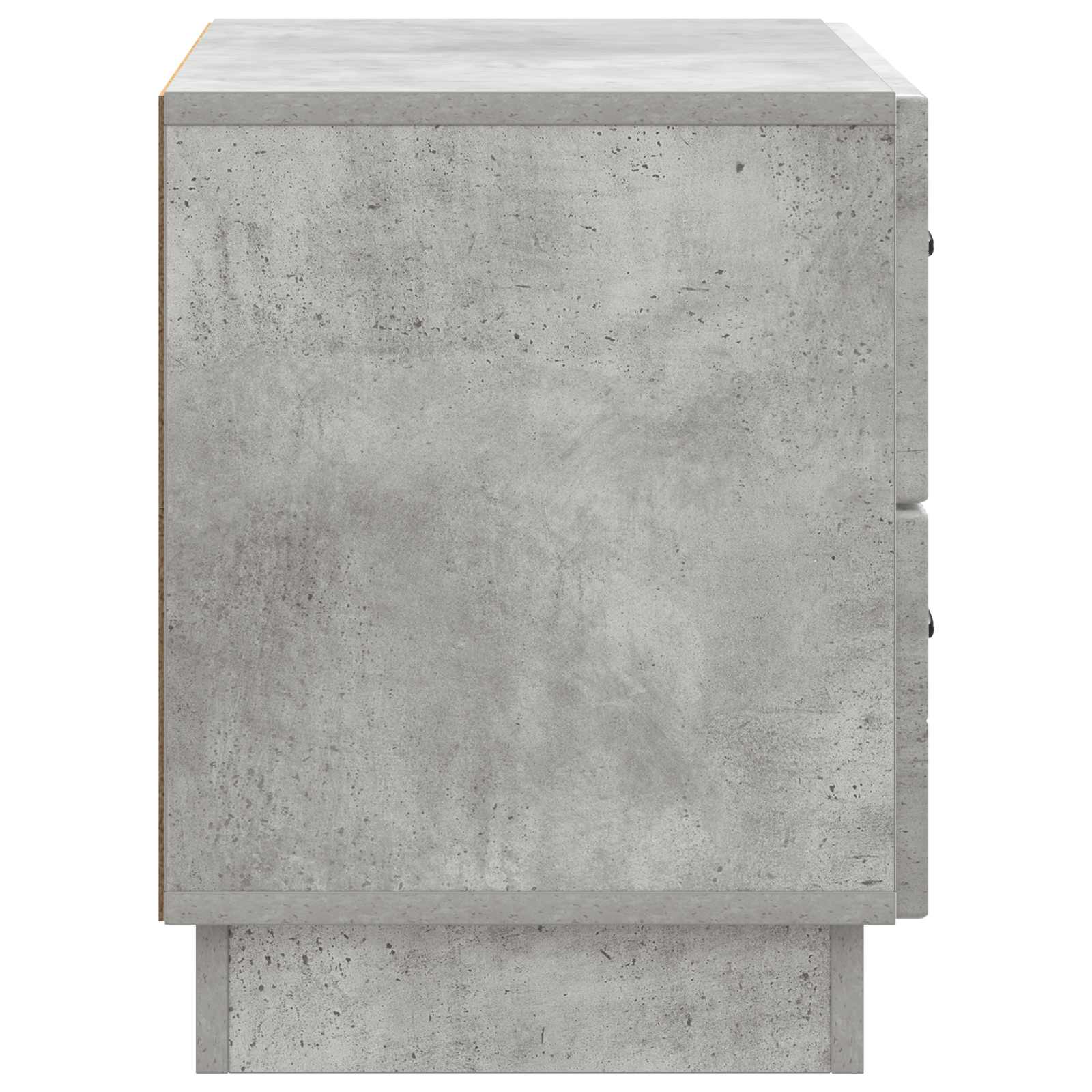 Cabinet de chevet avec tiroir Gris béton 62 x 34,5 x 44,5 cm - XIOS