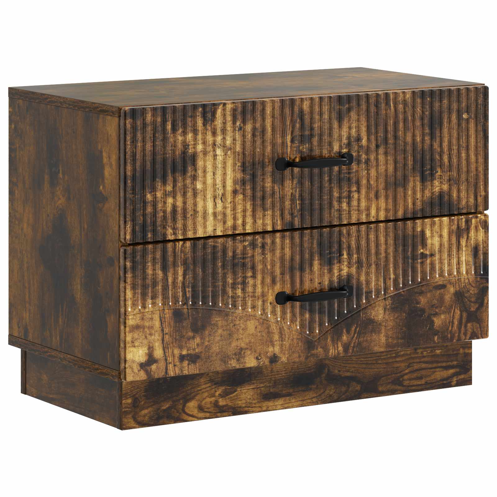 Cabinet de chevet avec tiroir Chêne fumé 62 x 34,5 x 44,5 cm - XIOS