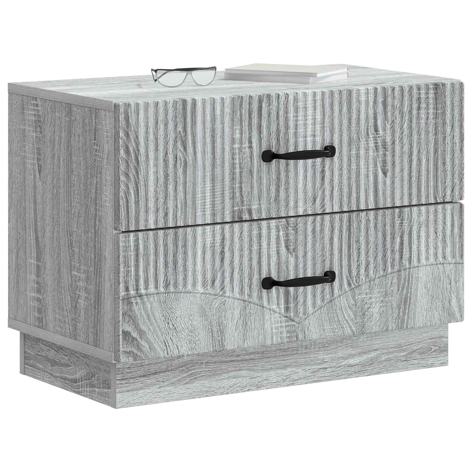 Cabinet de chevet avec tiroir Sonoma gris 62 x 34,5 x 44,5 cm - XIOS