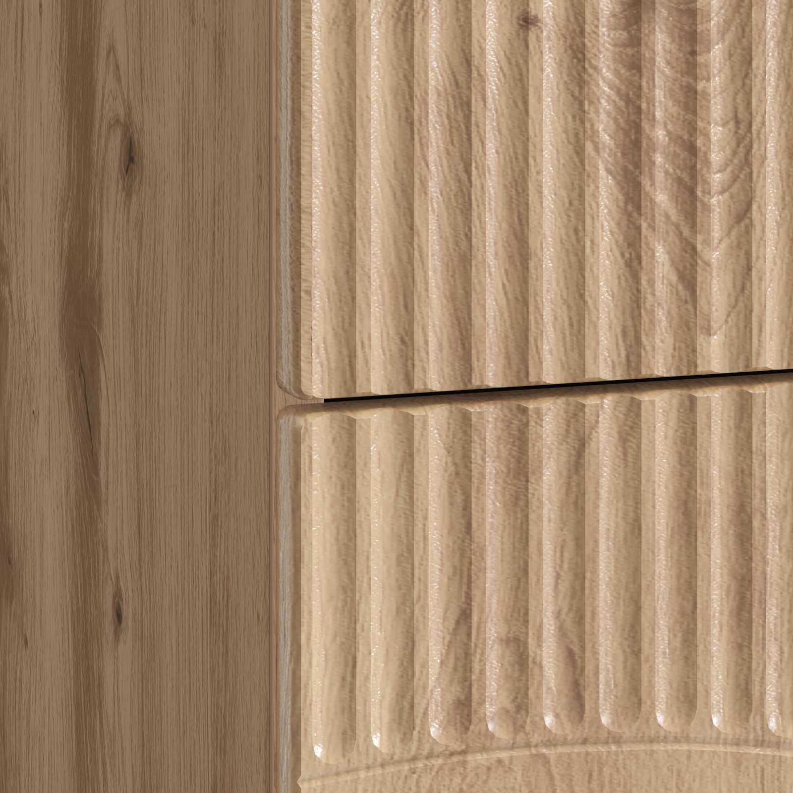 Cabinet de chevet Chêne artisanal 62 x 34,5 x 44,5 cm - XIOS