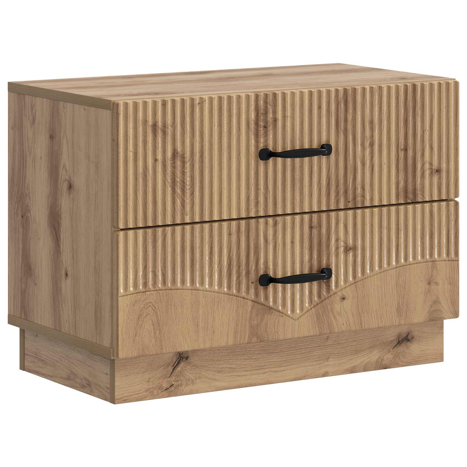 Cabinet de chevet Chêne artisanal 62 x 34,5 x 44,5 cm - XIOS
