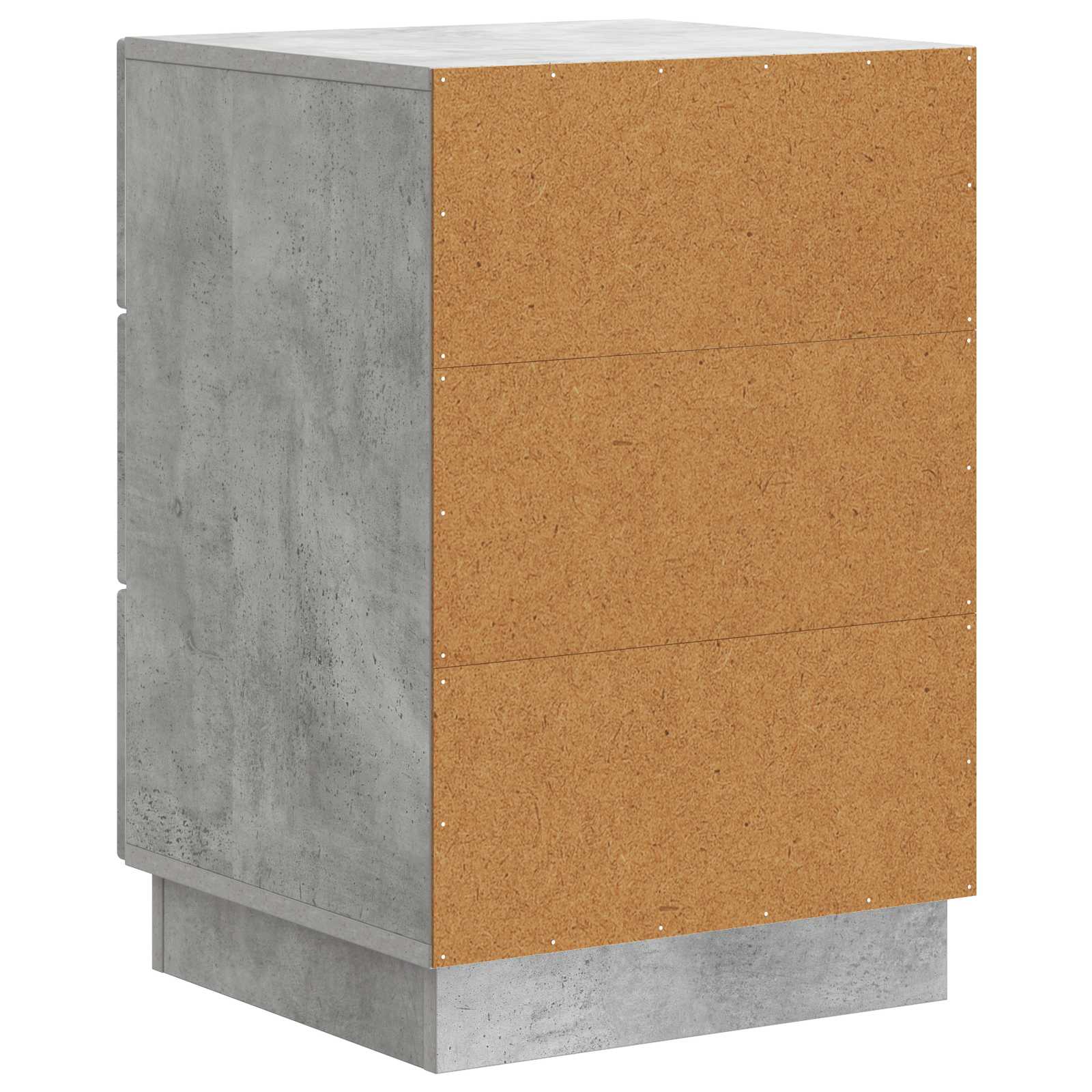 Cabinet de chevet avec tiroir Gris béton 43 x 41 x 63,5 cm - XIOS