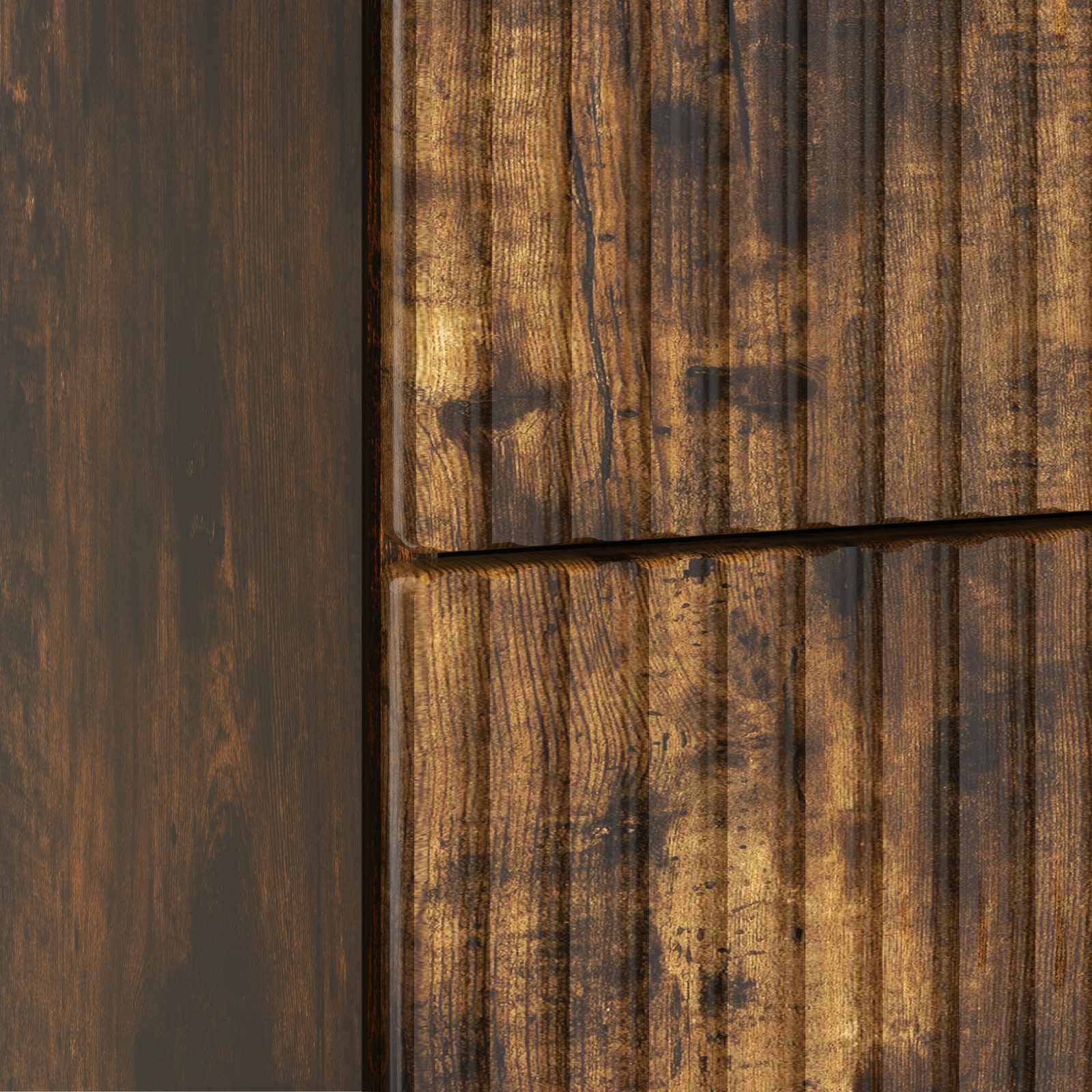 Cabinet de chevet avec tiroir Chêne fumé 43 x 41 x 63,5 cm - XIOS