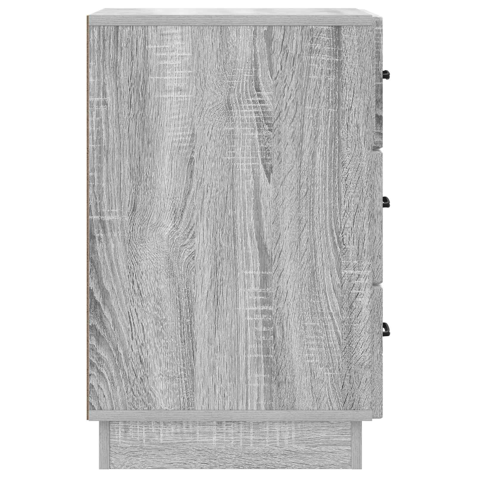 Cabinet de chevet avec tiroir Sonoma gris 43 x 41 x 63,5 cm - XIOS