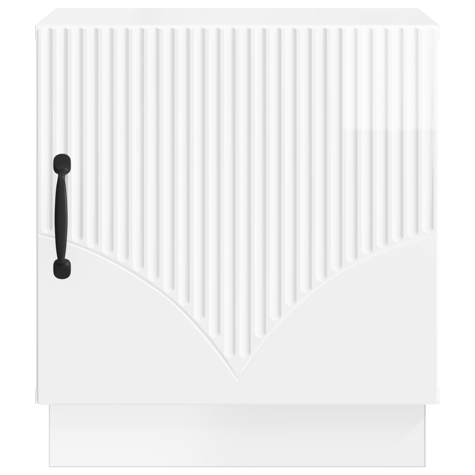 Table de chevet Blanc brillant 43 x 34,5 x 47 cm - XIOS