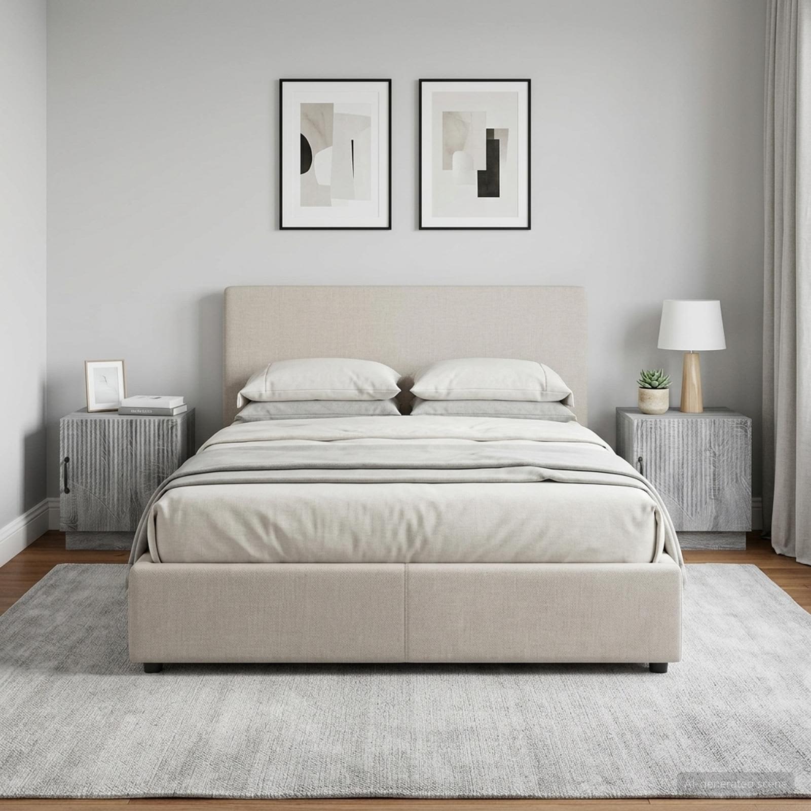 Table de chevet 2 pc Sonoma gris 43 x 34,5 x 47 cm - XIOS