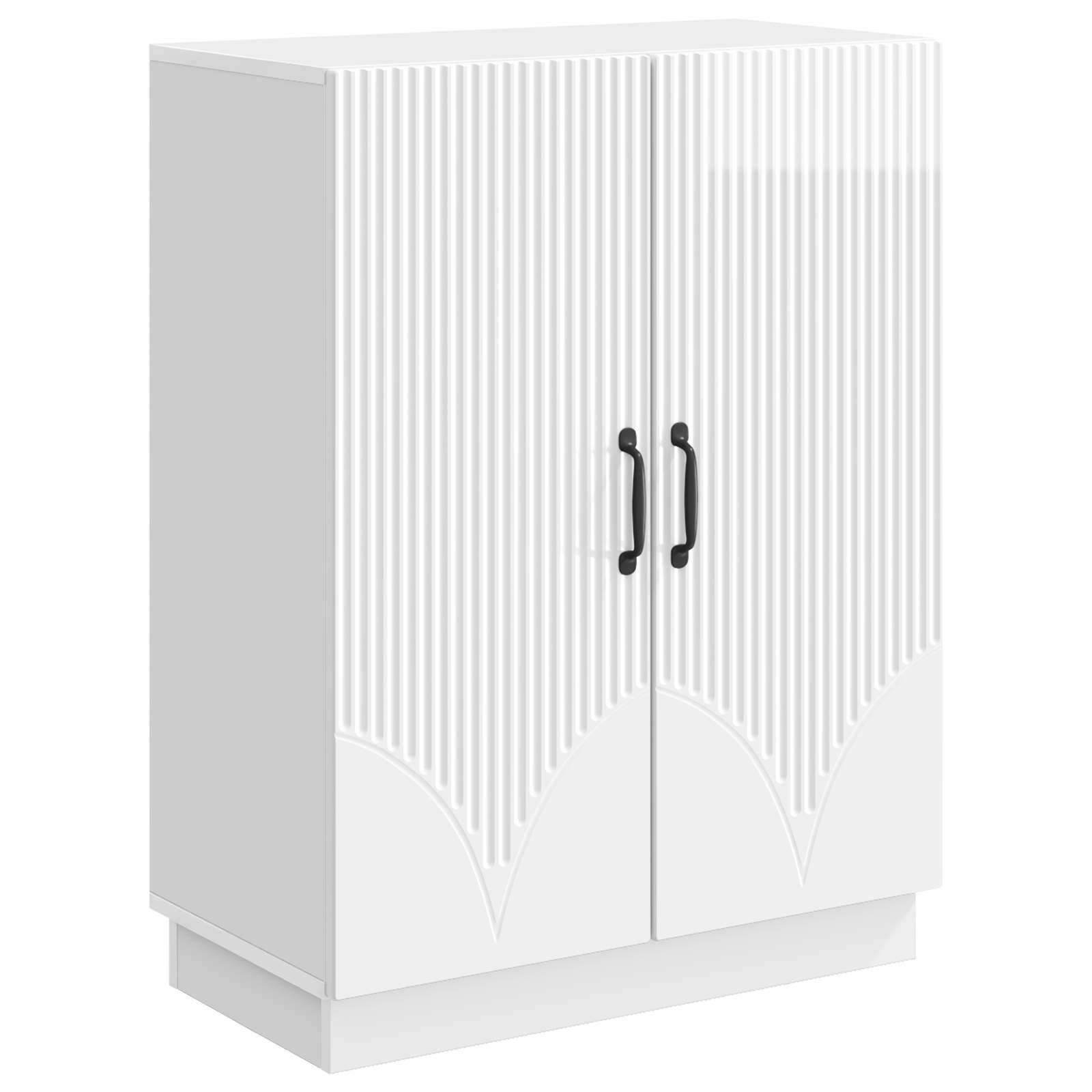 Buffet Blanc brillant 66 x 34,5 x 87 cm Bois d'ingénierie - XIOS