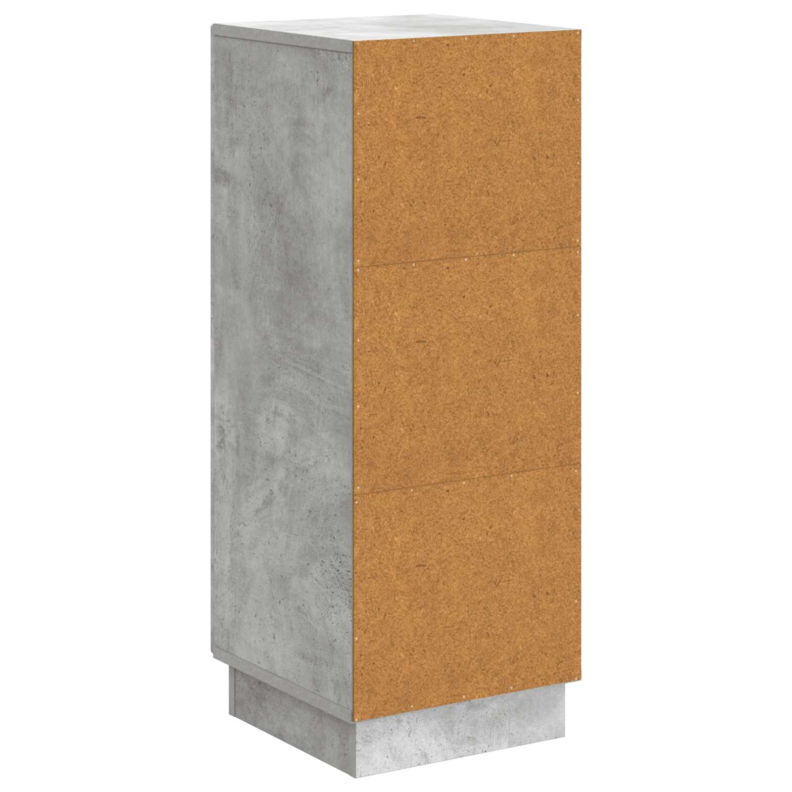Buffet Gris béton 33 x 34,5 x 87 cm Bois d'ingénierie - XIOS