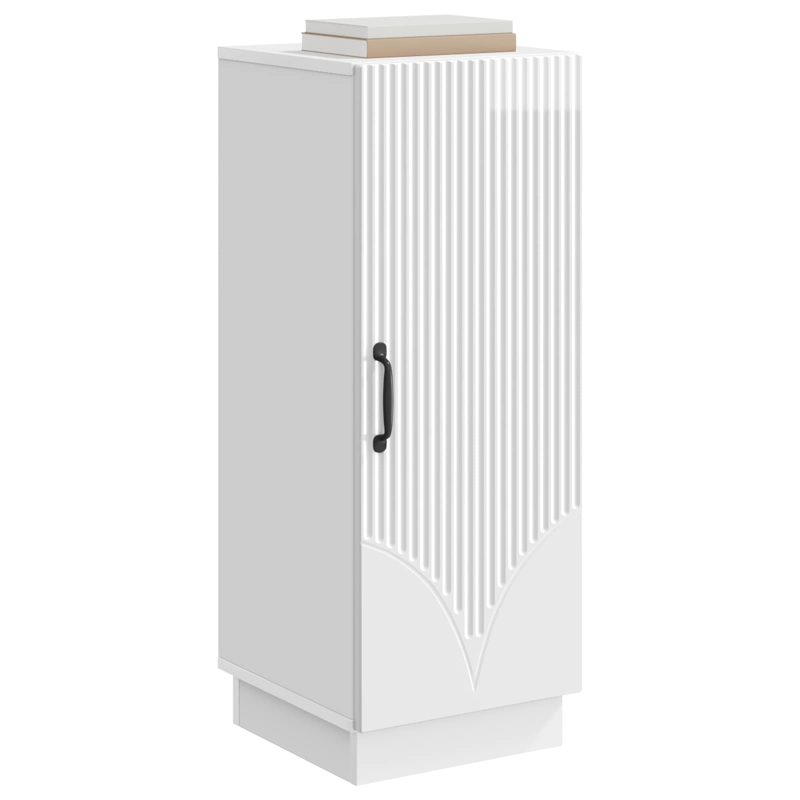 Buffet Blanc brillant 33 x 34,5 x 87 cm Bois d'ingénierie - XIOS
