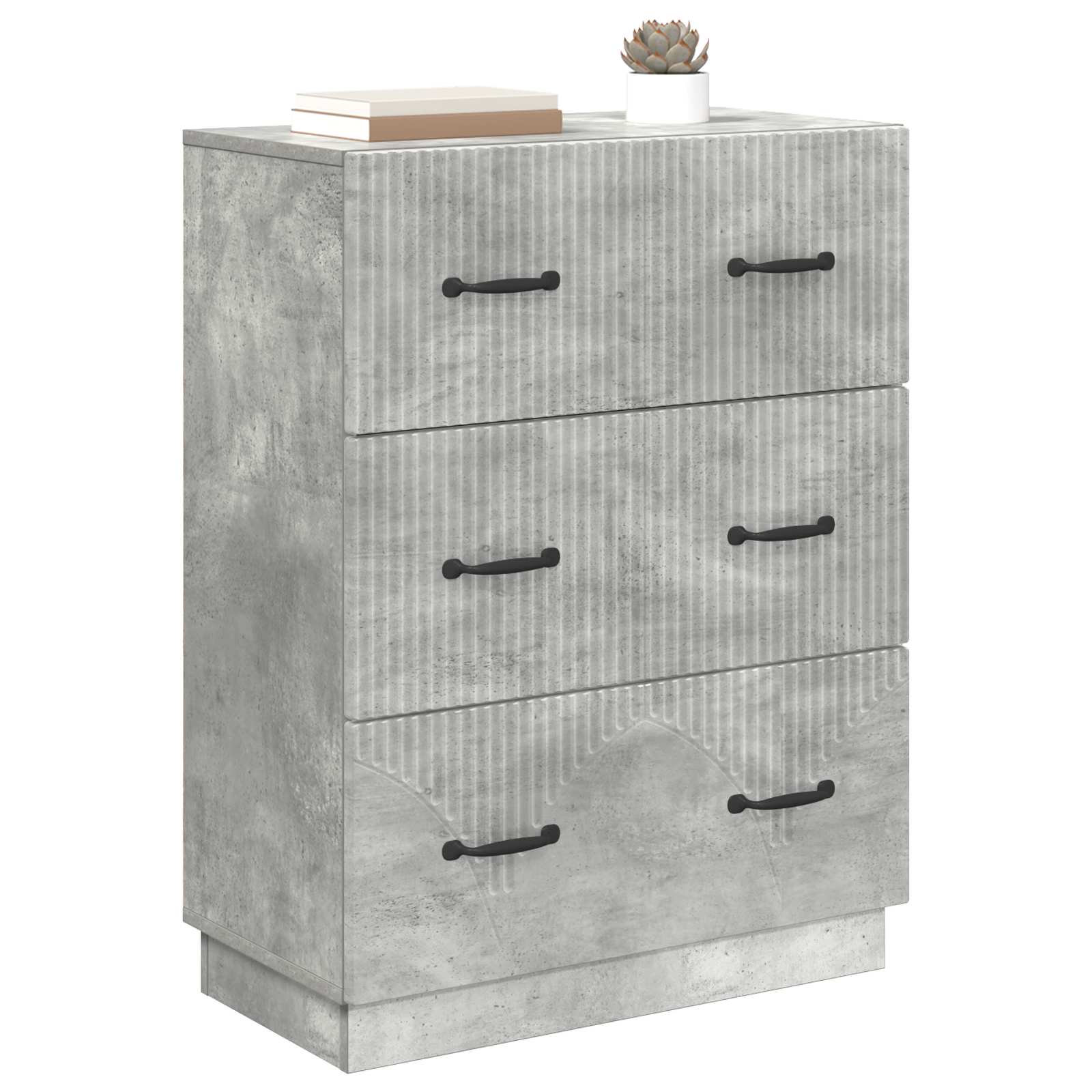 Armoire à tiroirs Gris béton 66 x 34,5 x 87 cm - XIOS